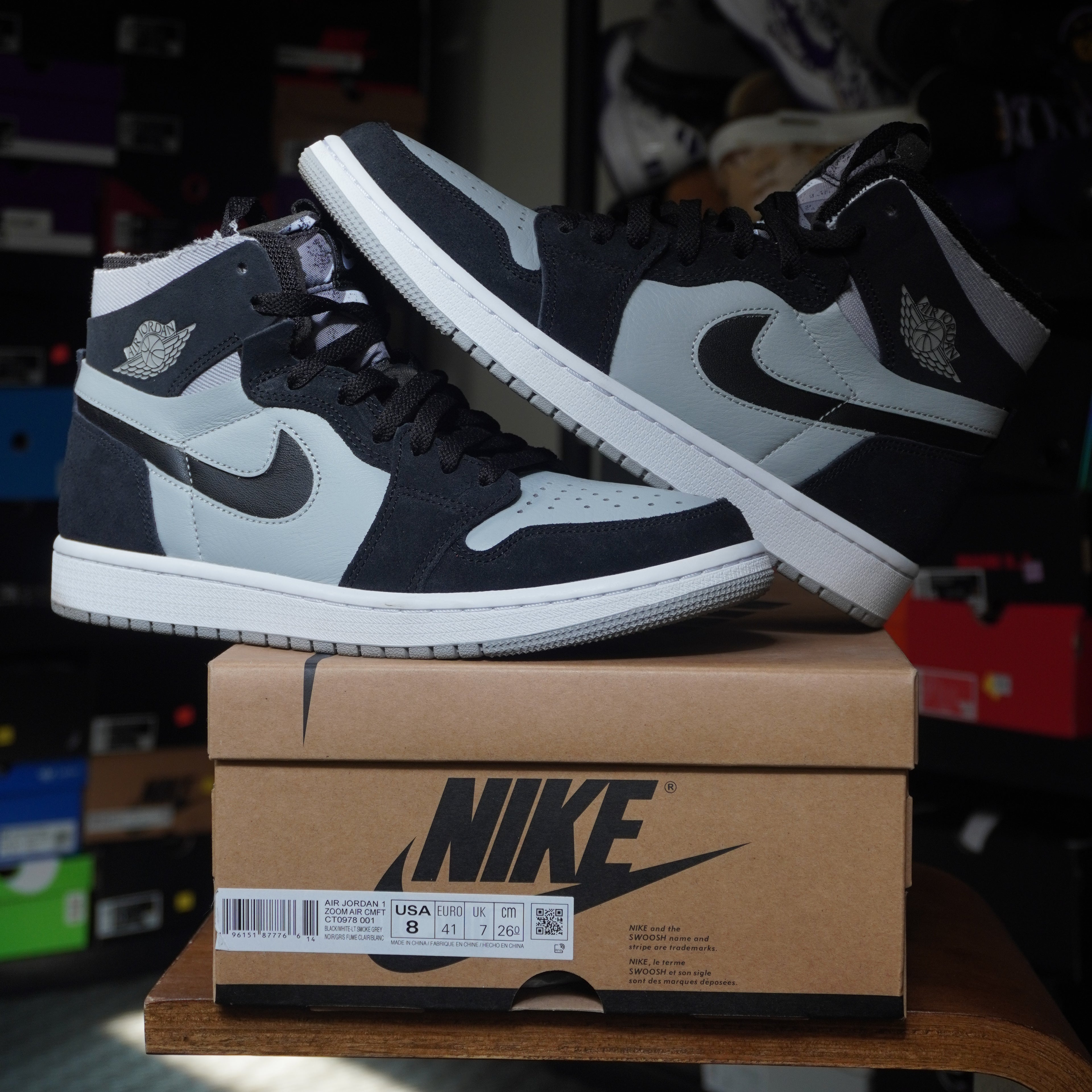 Jordan 1 Zoom CMFT Black Light Smoke Grey