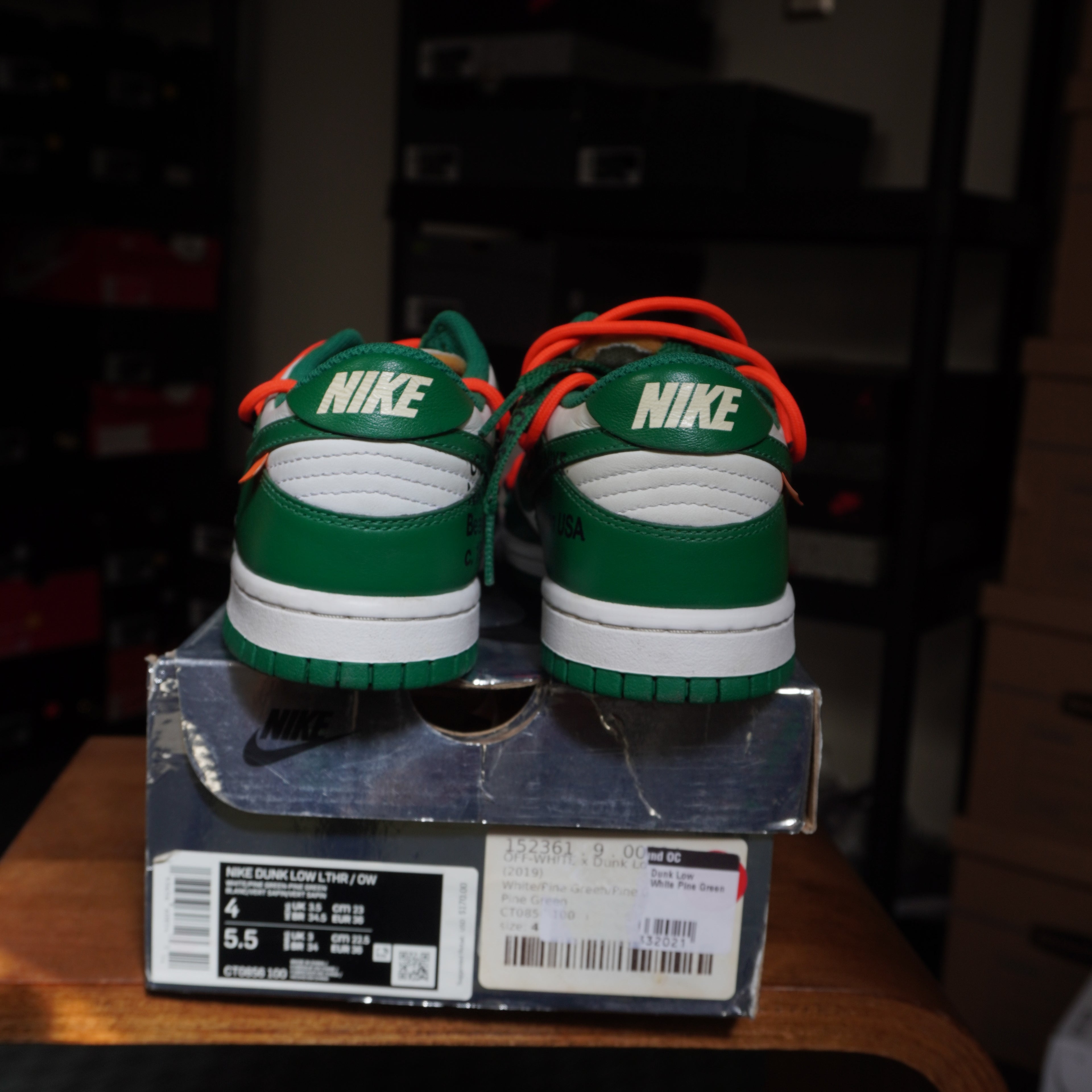 Nike Dunk Low Off-White Pine Green