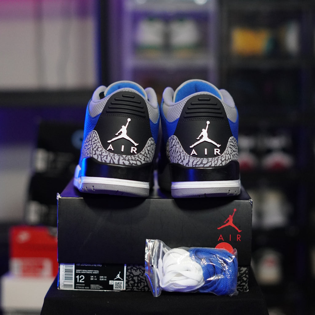 Jordan 3 Retro Varsity Royal Cement
