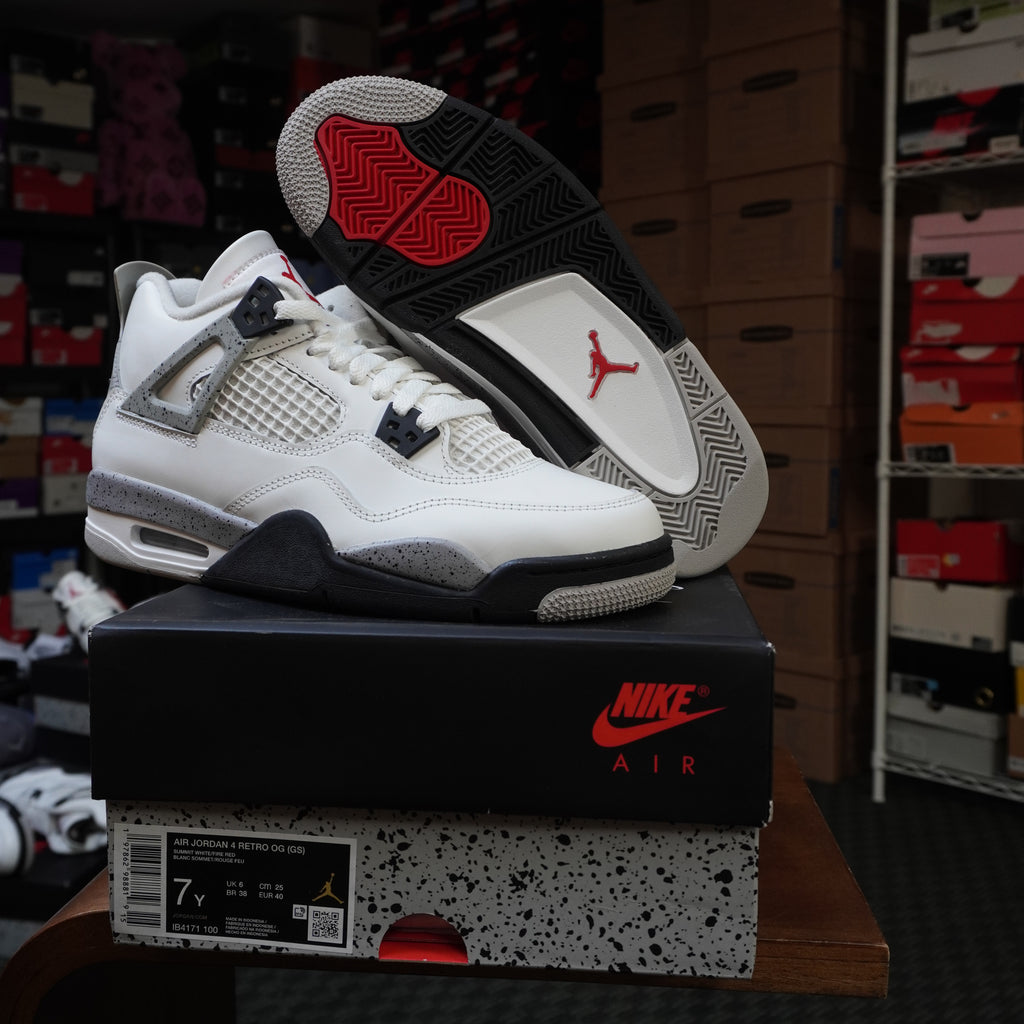 Jordan 4 Retro White Cement (2025) (GS)