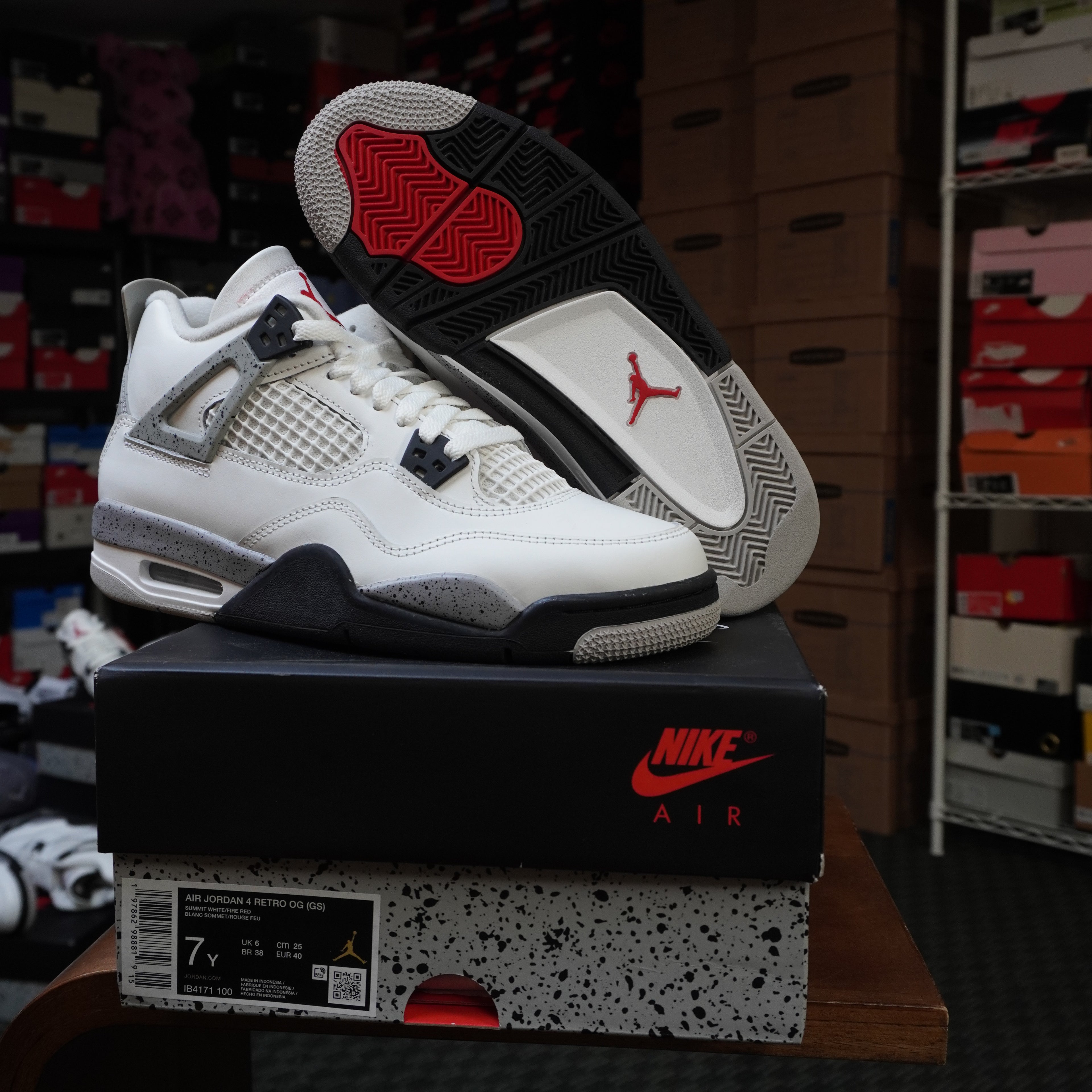 Jordan 4 Retro White Cement (2025) (GS)