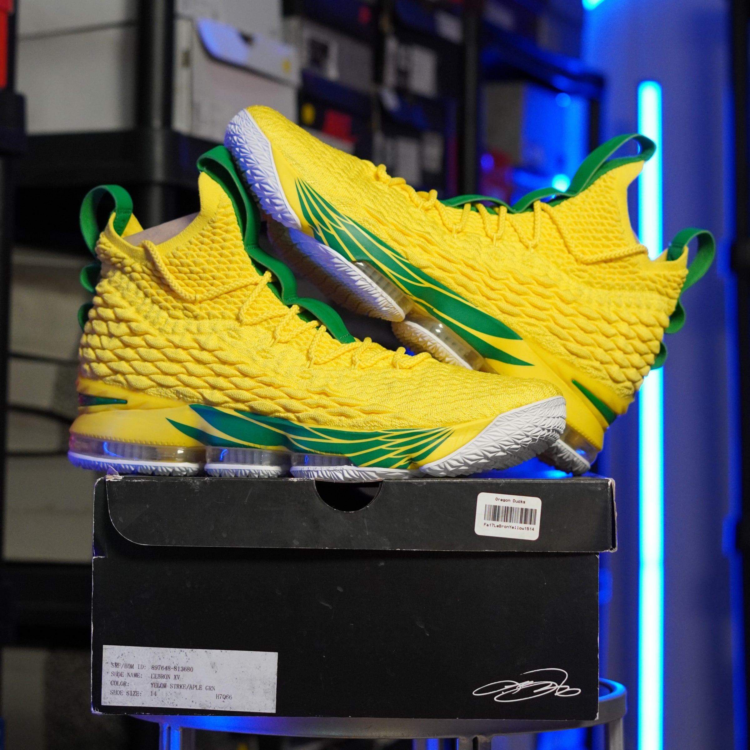 Nike Lebron 15 Oregon PE Yellow