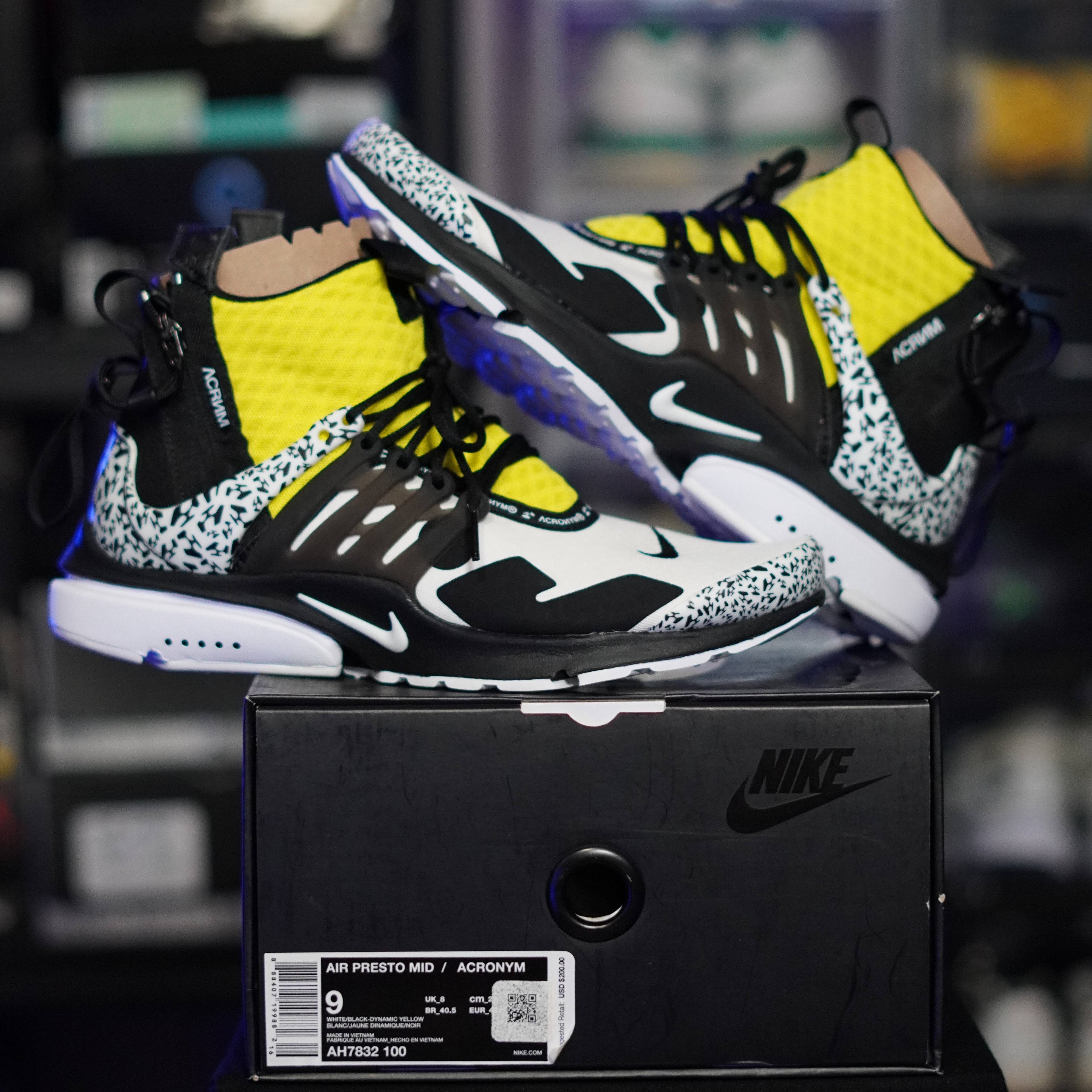 Nike Air Presto Mid Acronym Dynamic Yellow