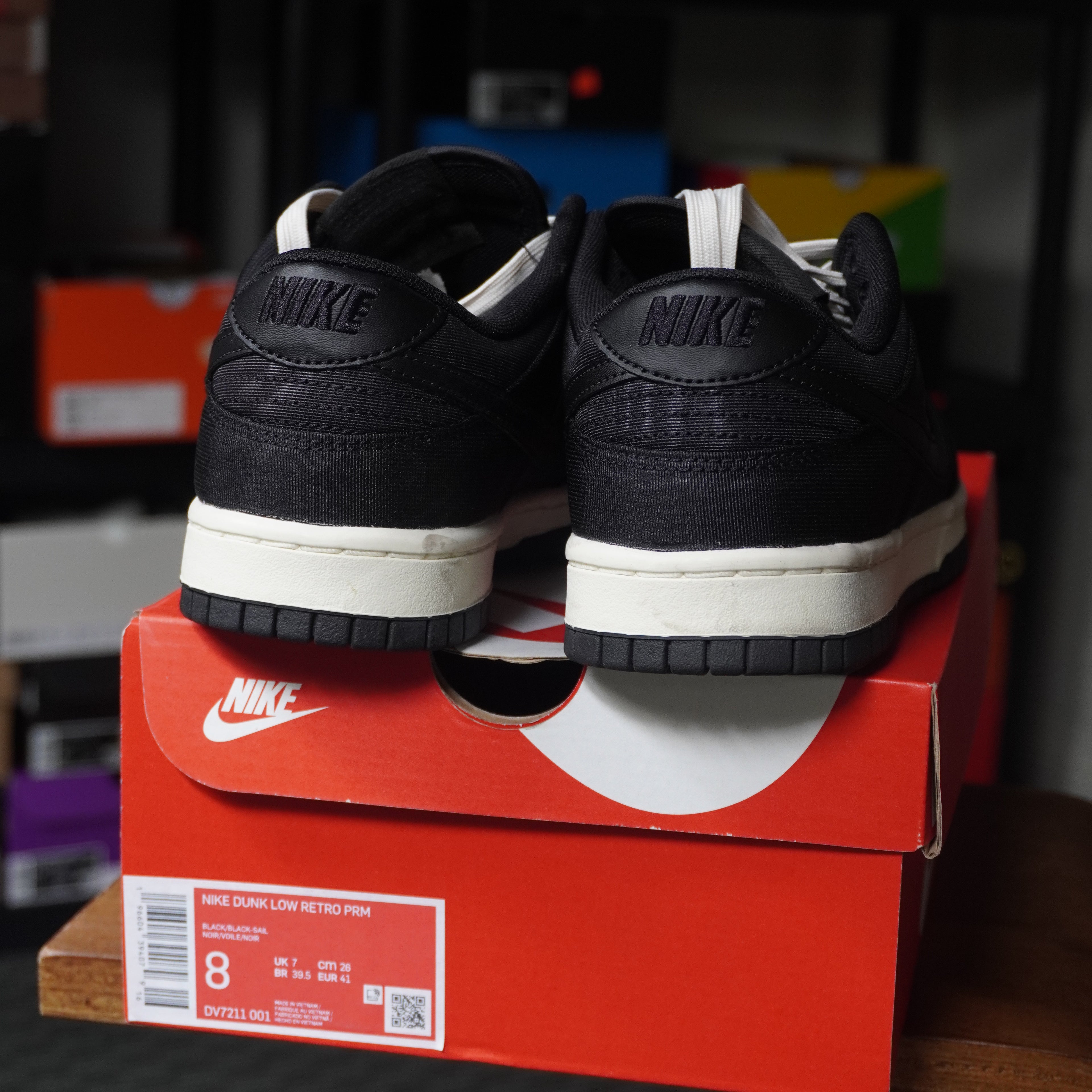 Nike Dunk Low Black Canvas