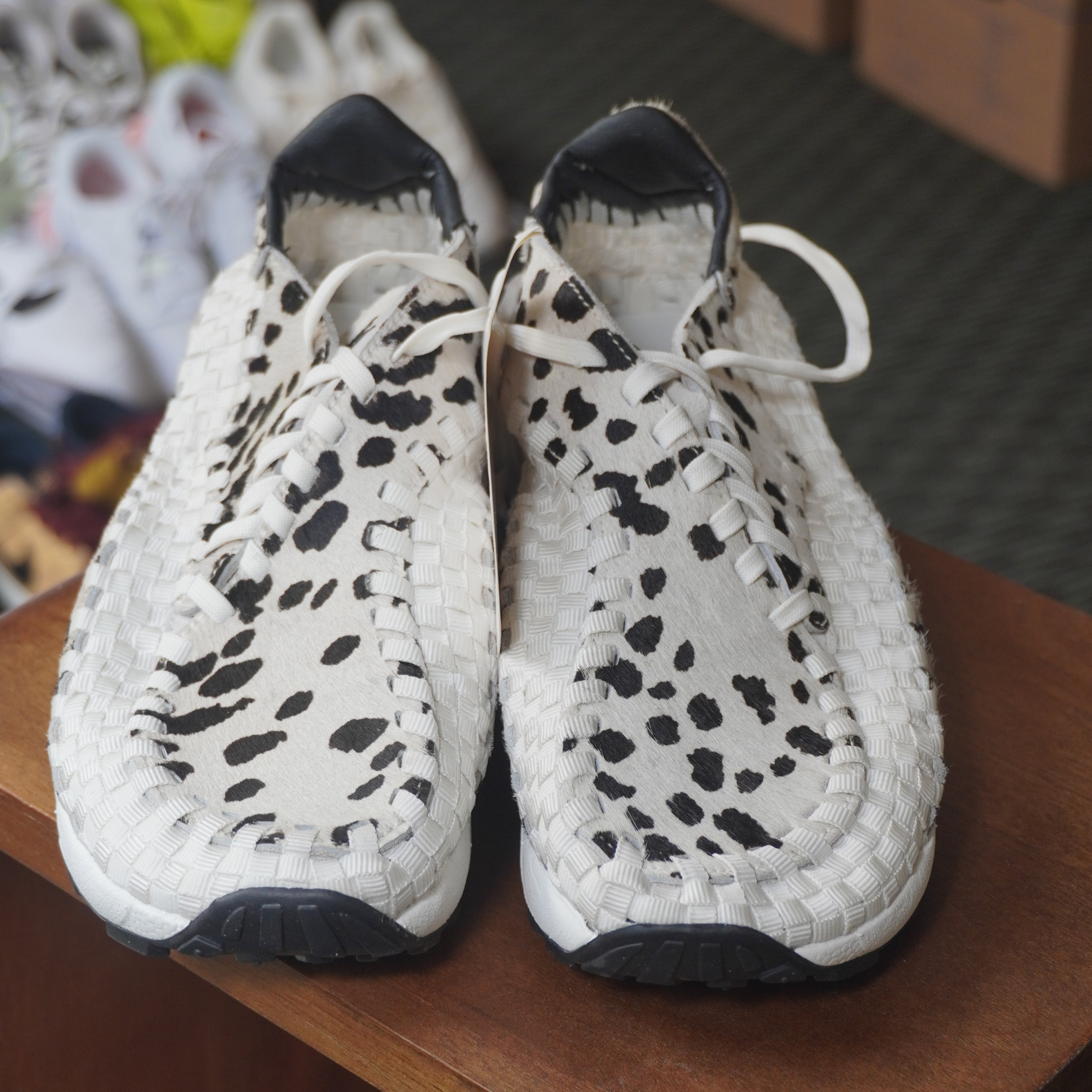 Nike Air Footscape Woven PRM White Cow Print wmns