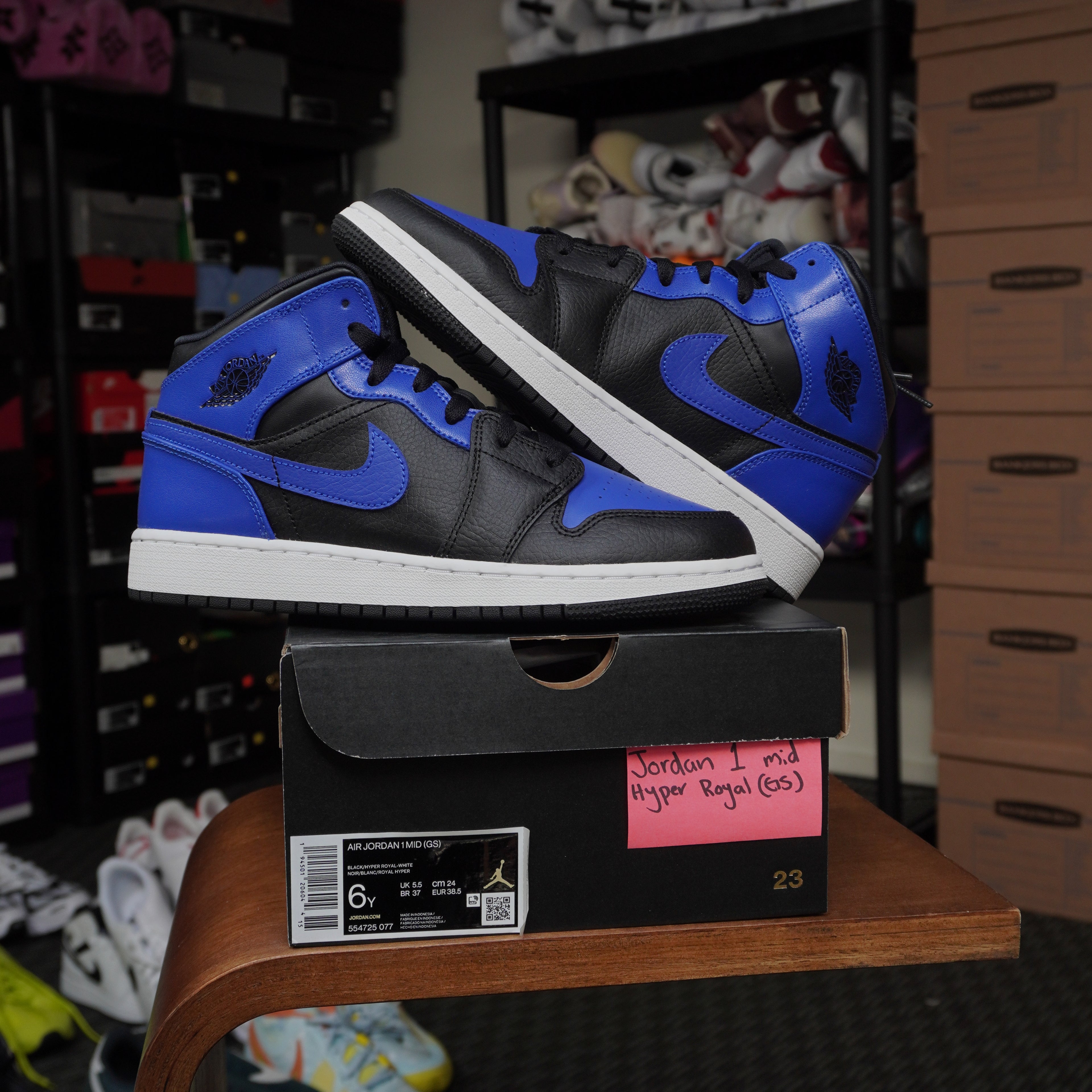Jordan 1 Mid Hyper Royal (GS)
