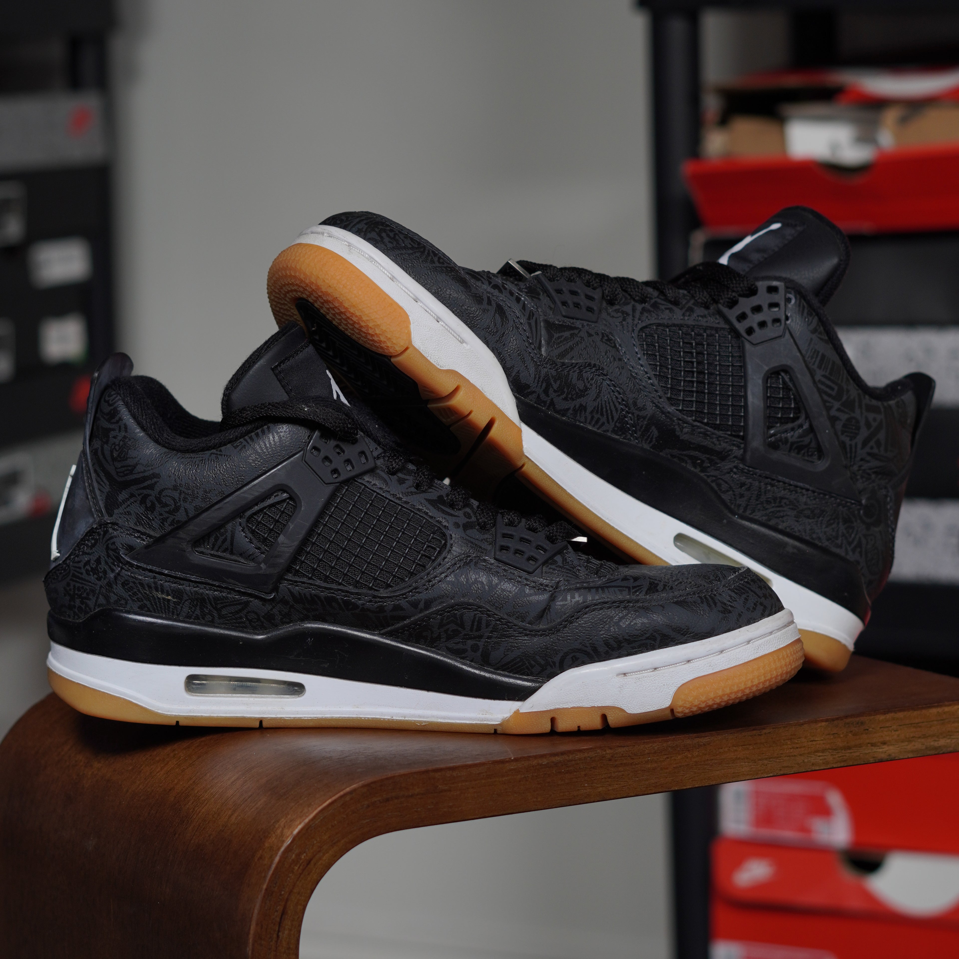 Jordan 4 Retro Laser Black Gum