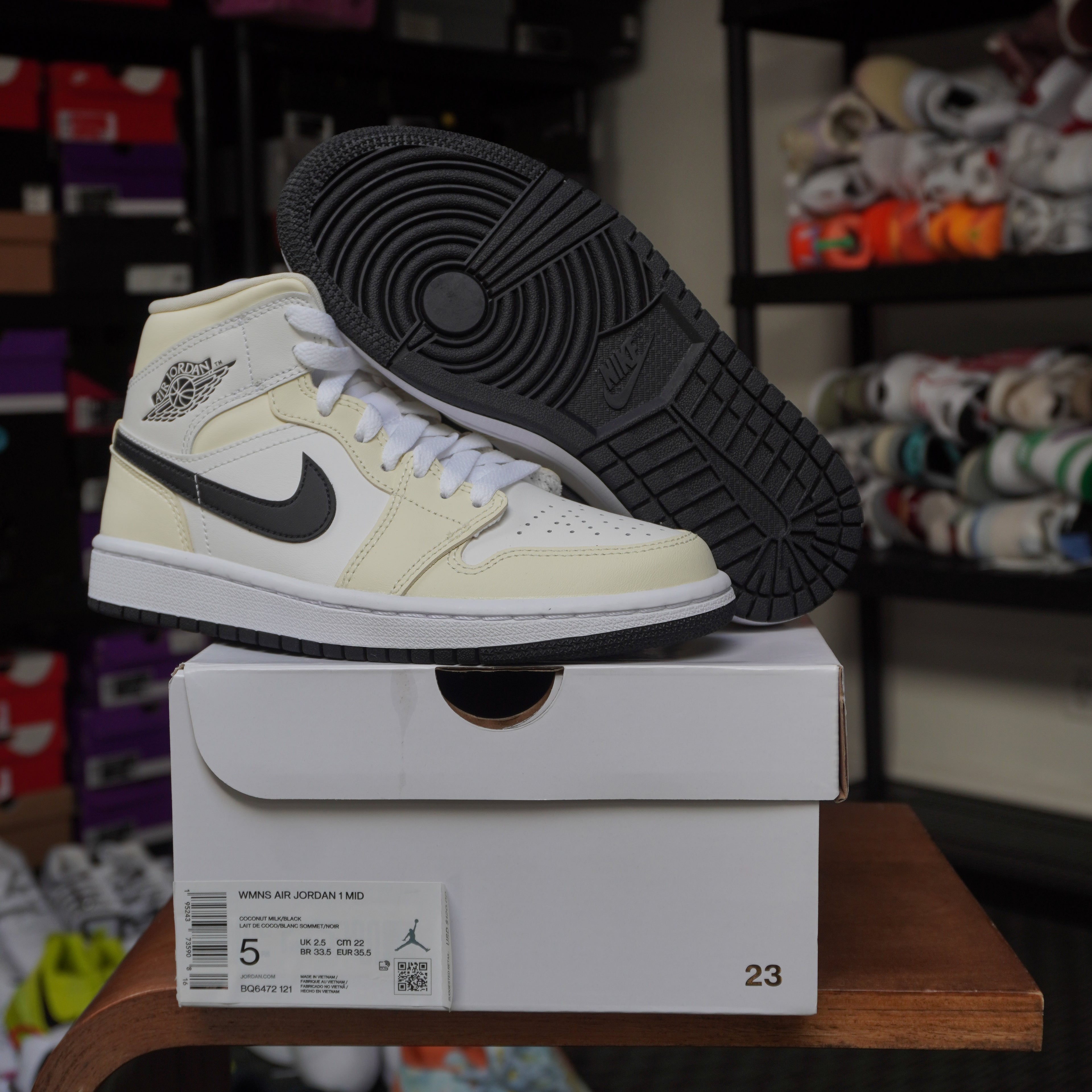 Jordan 1 Mid Coconut Milk (Women's)