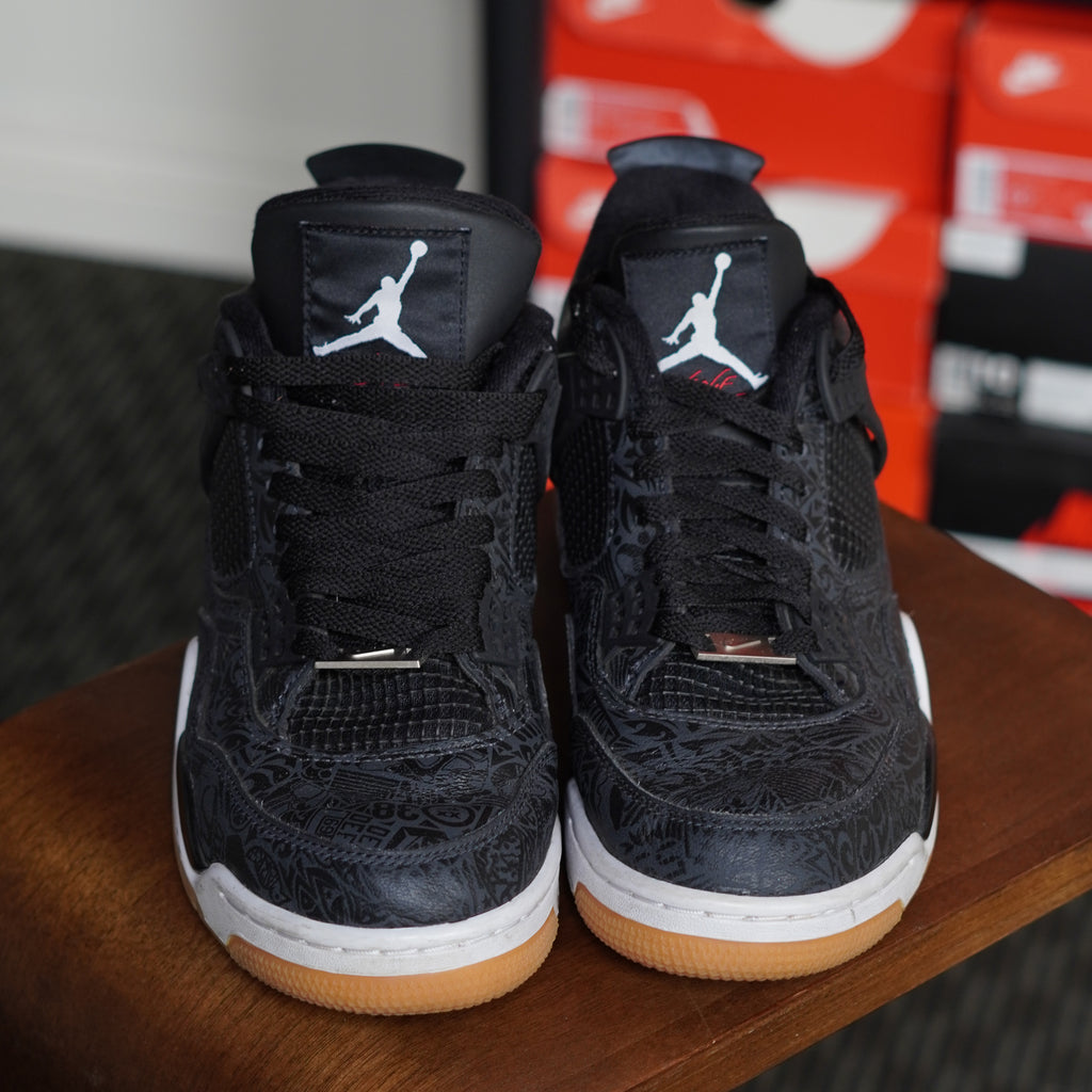 Jordan 4 Retro Laser Black Gum