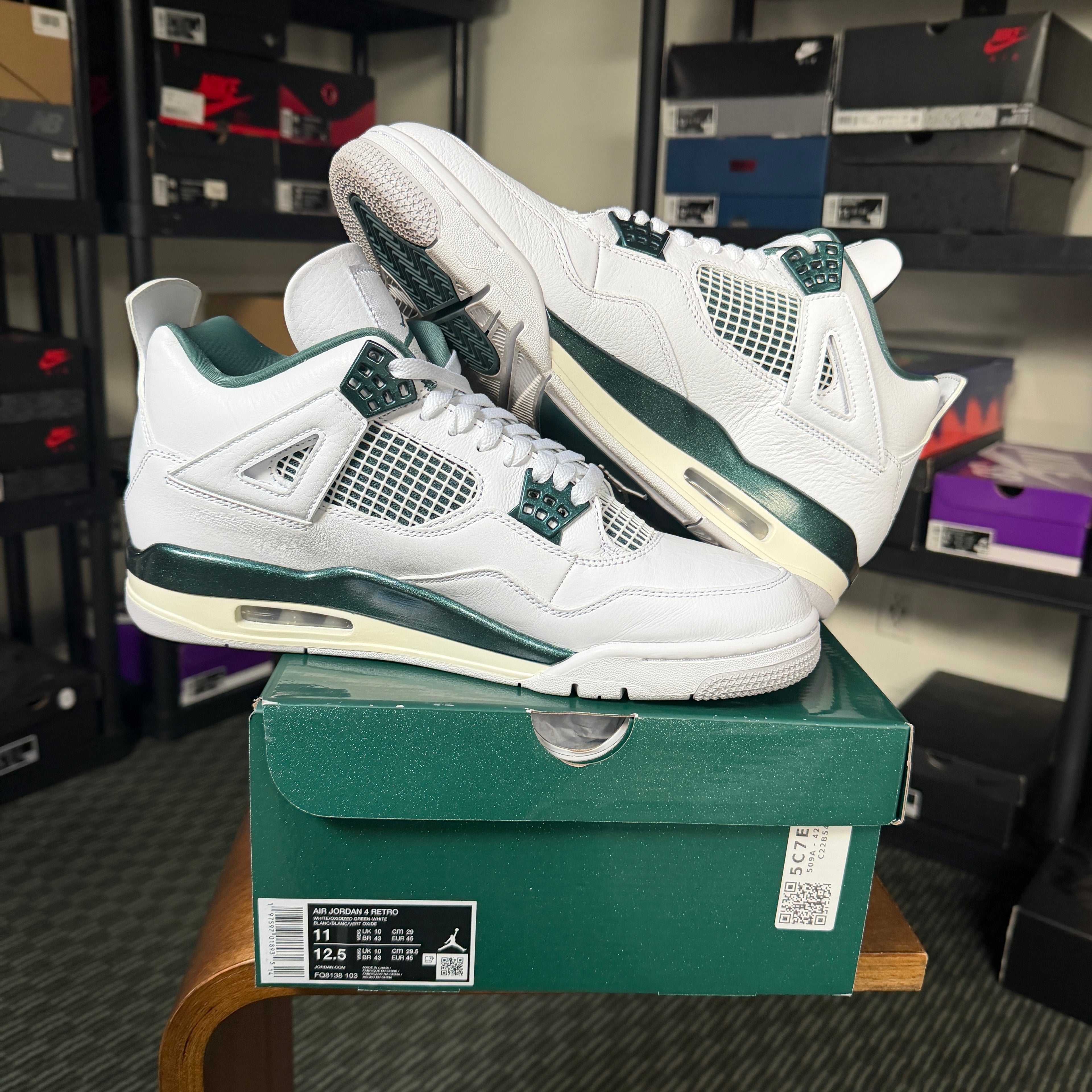 Jordan 4 Retro Oxidized Green