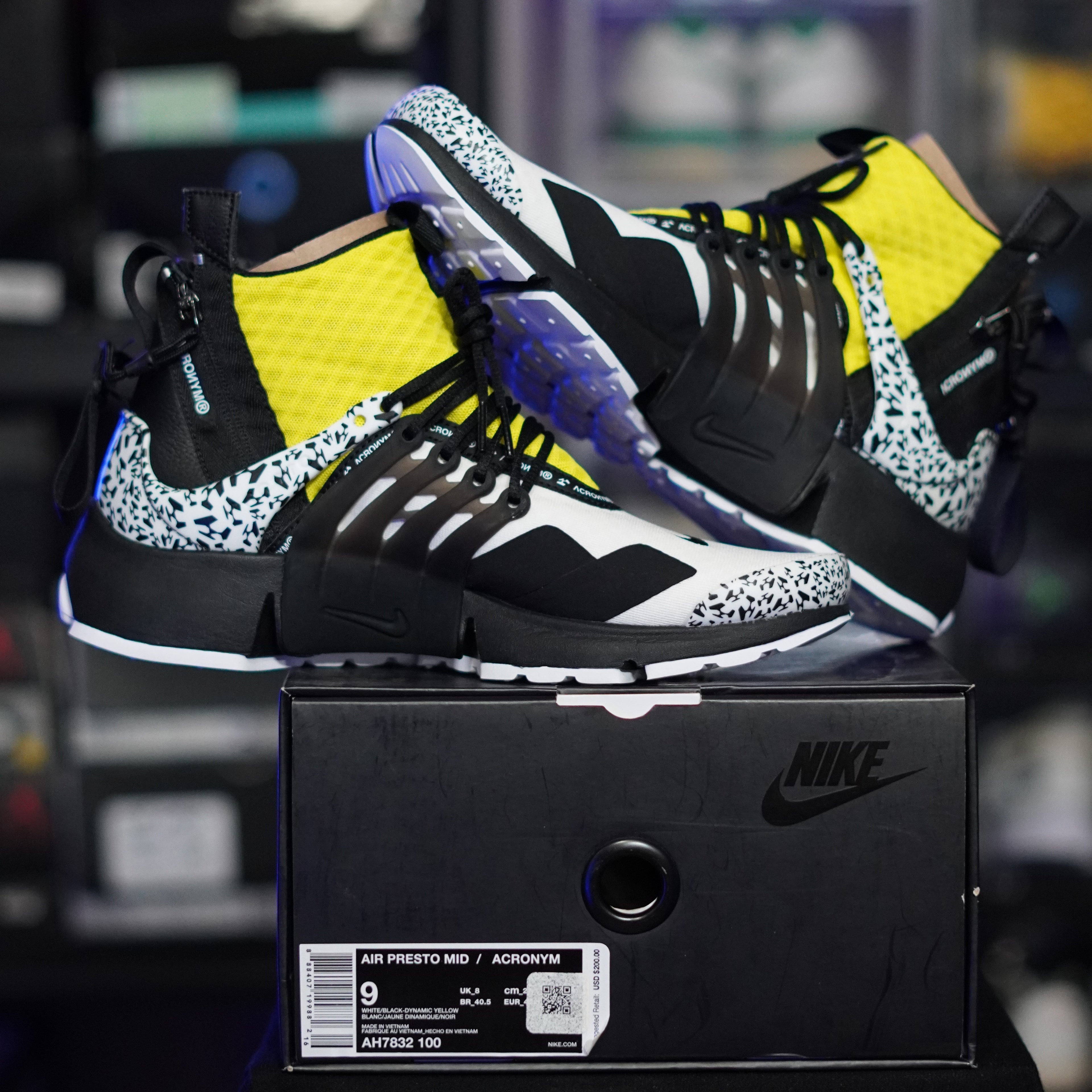 Nike Air Presto Mid Acronym Dynamic Yellow