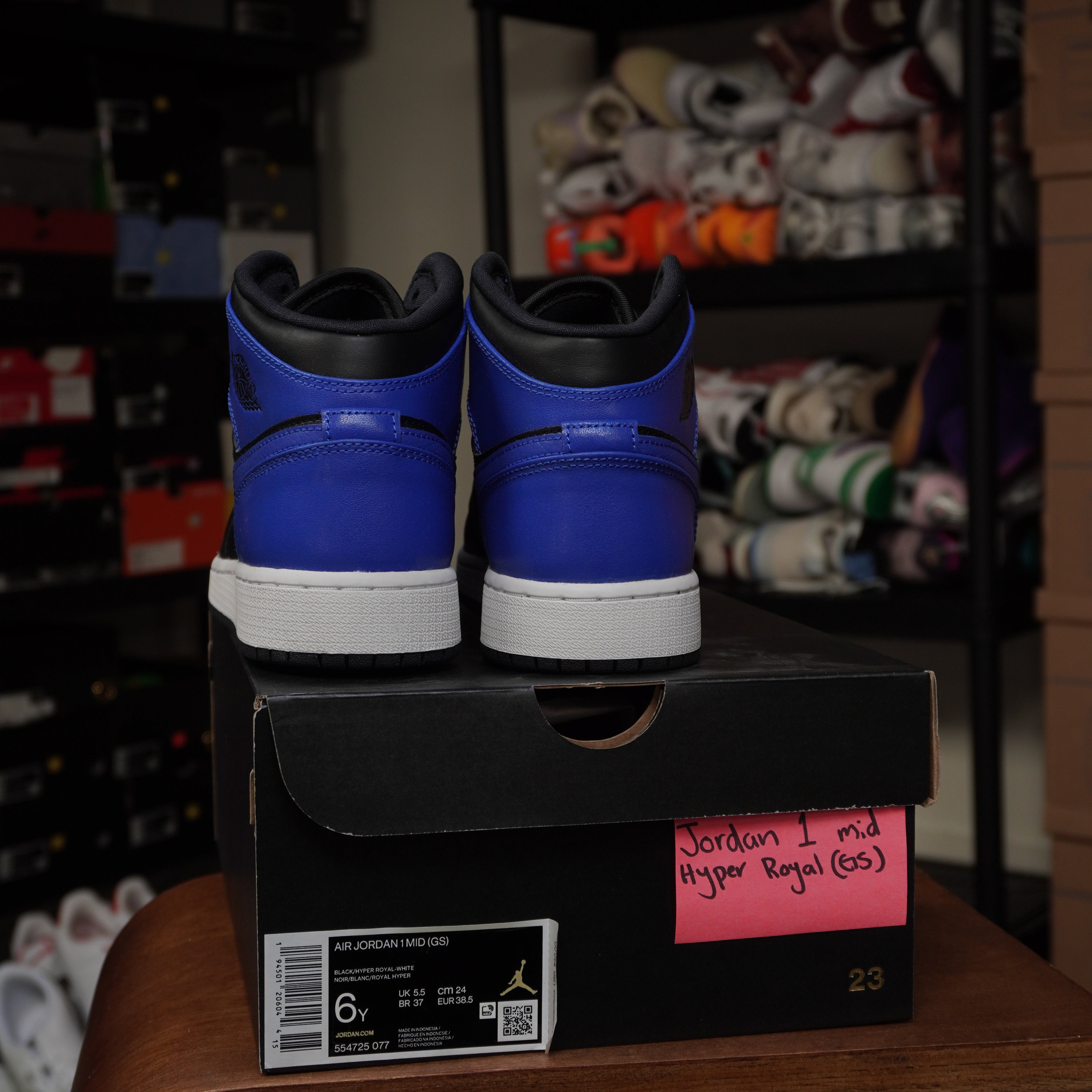 Jordan 1 Mid Hyper Royal (GS)