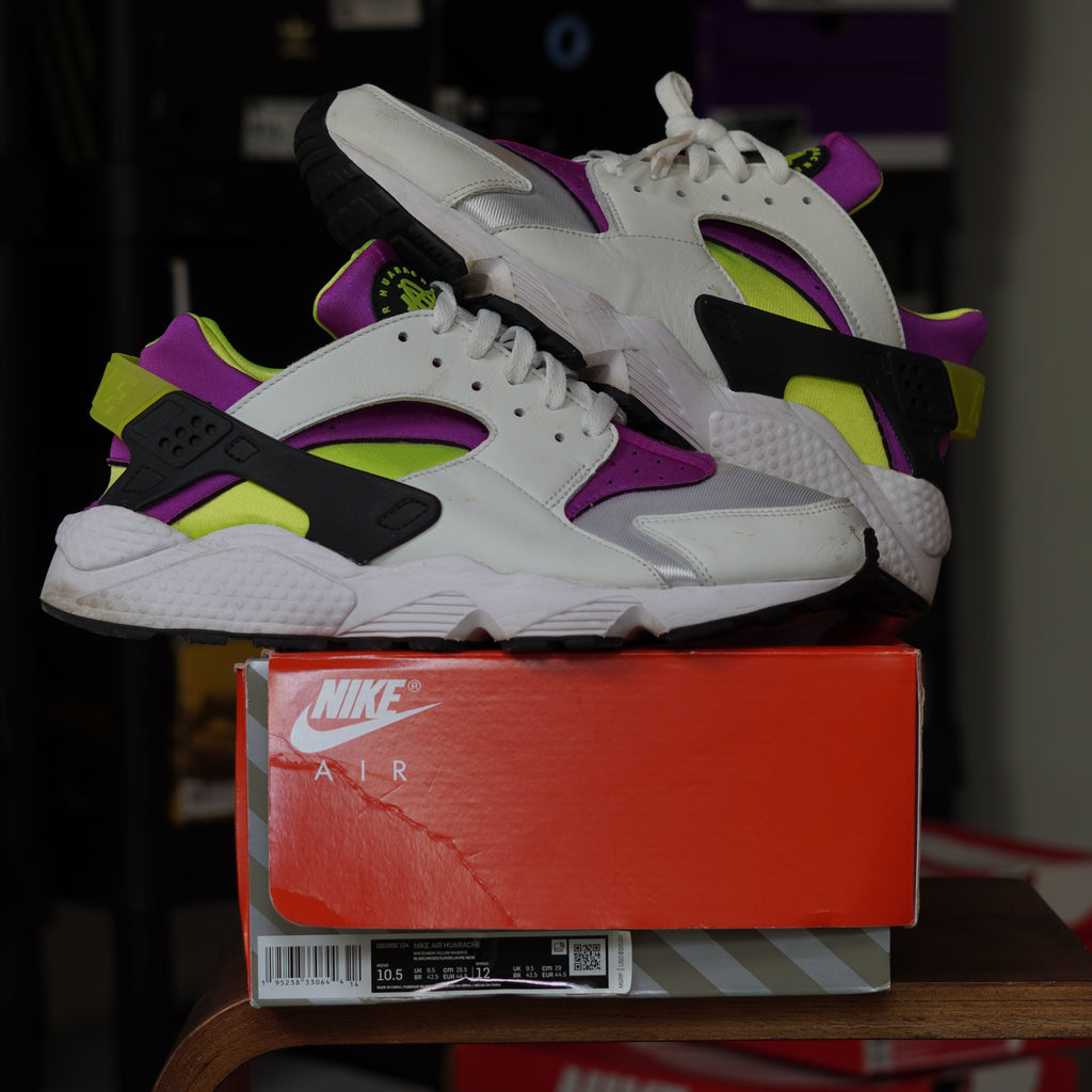 Nike Air Huarache Run Neon Yellow Magenta (2021)