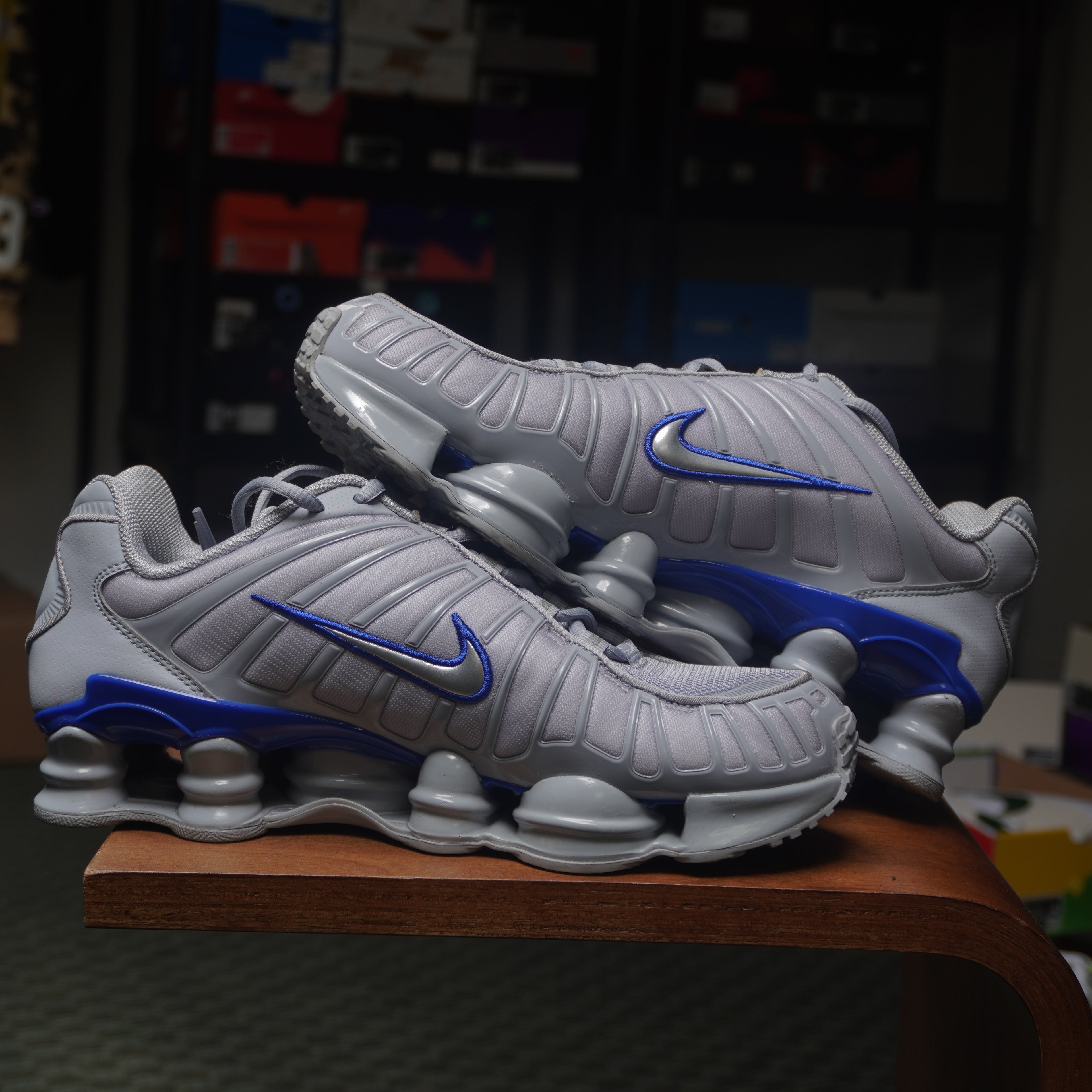 Nike Shox TL Wolf Grey Metallic Silver Blue