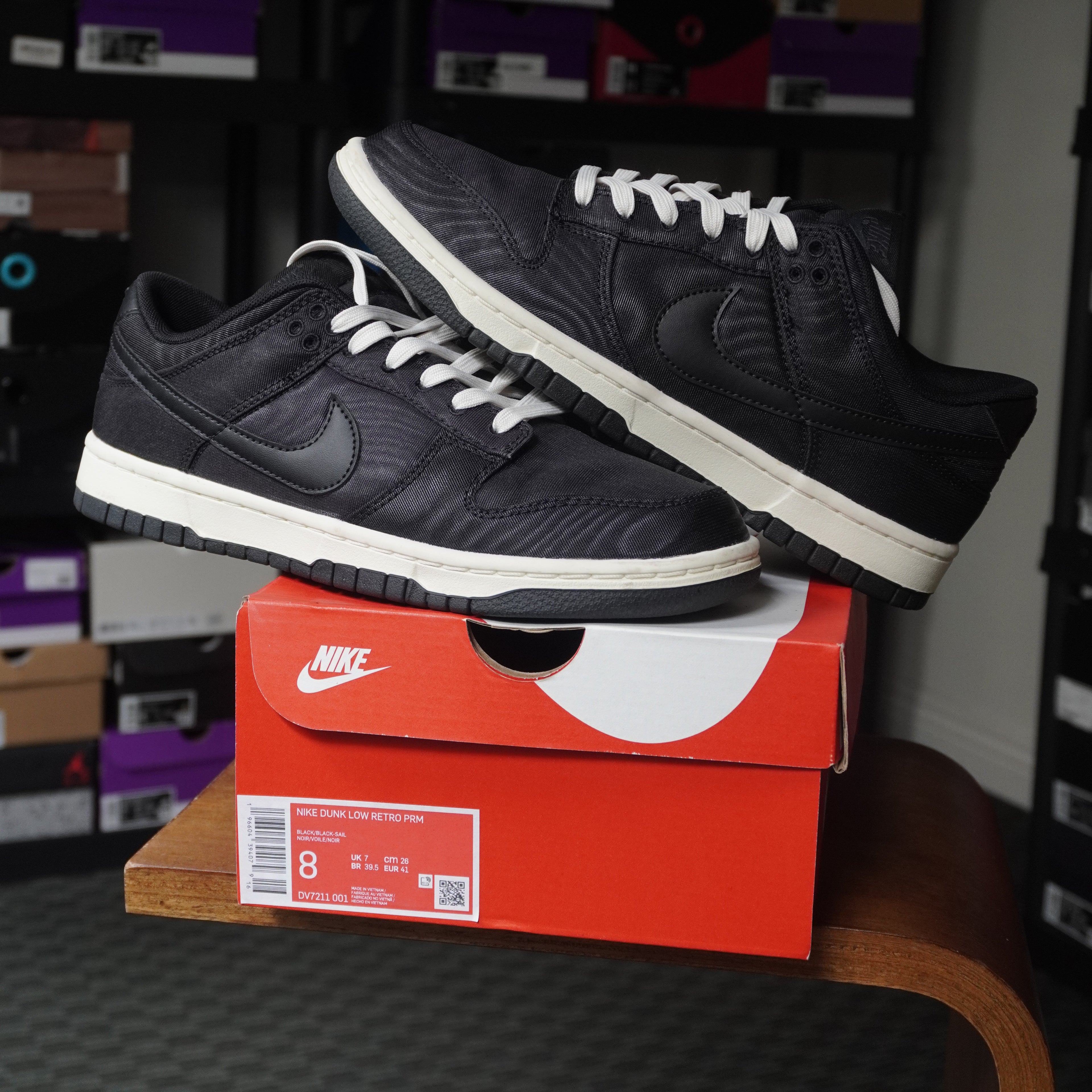 Nike Dunk Low Black Canvas
