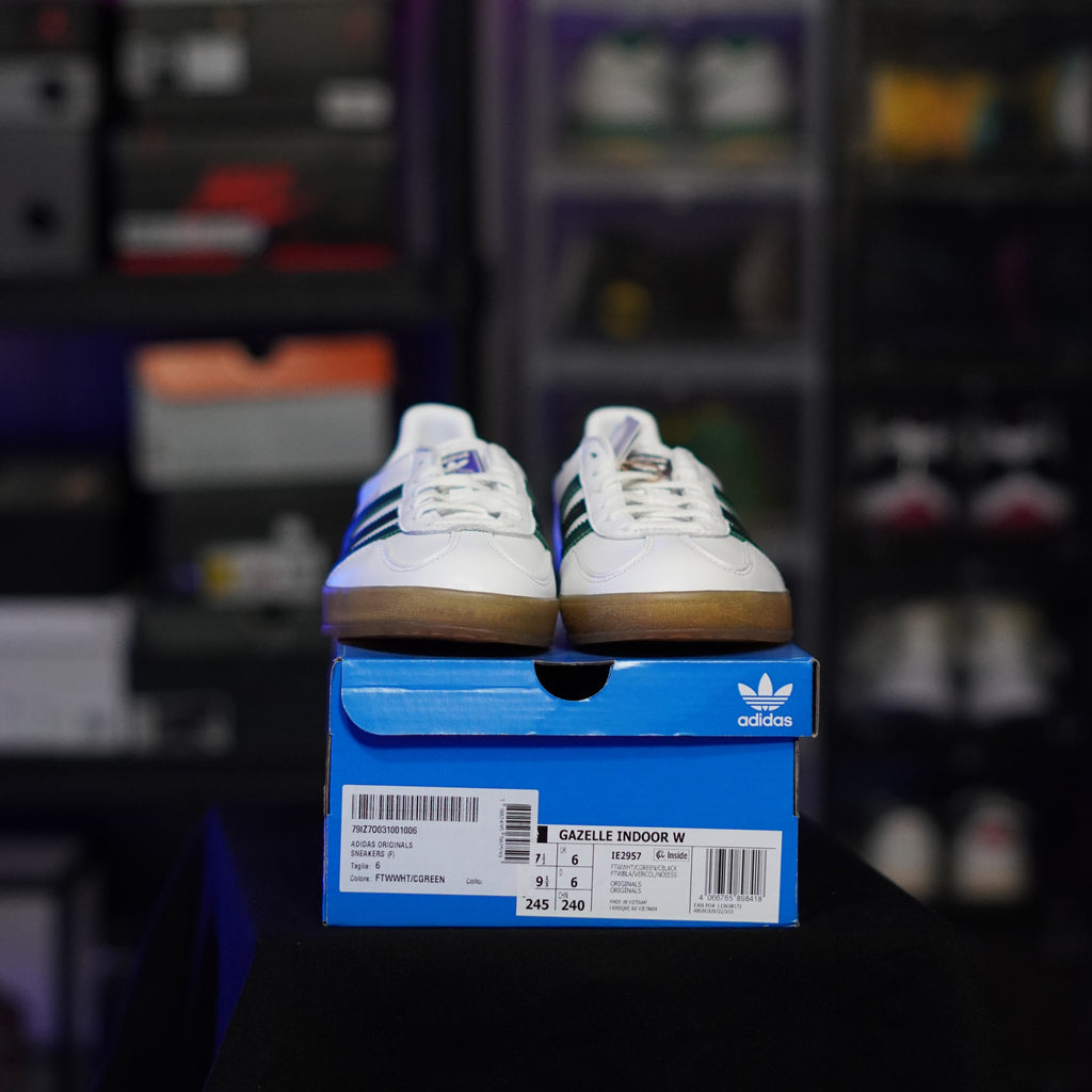 adidas Gazelle White Collegiate Green