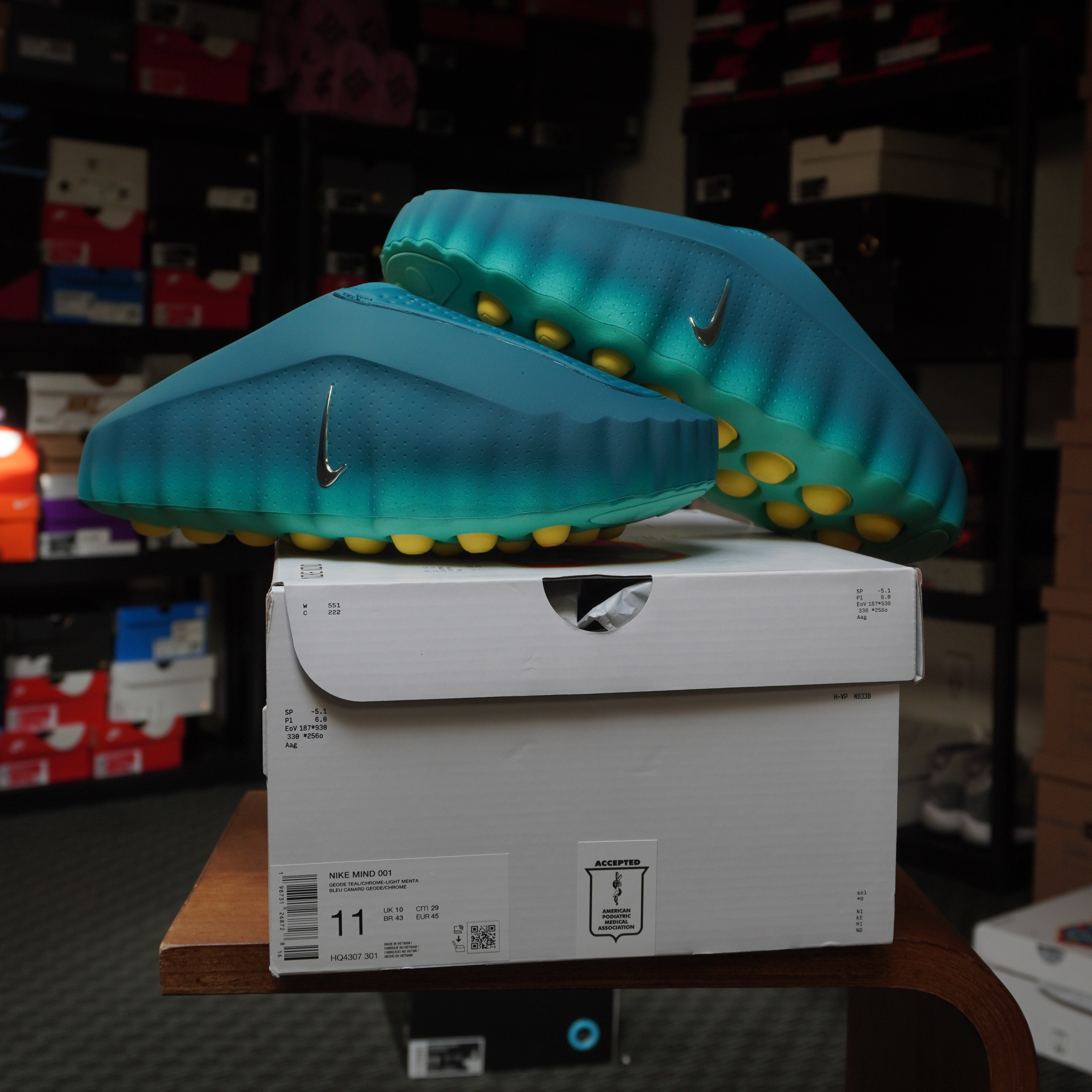 Nike Mind 001 Slide Geode Teal Light Menta