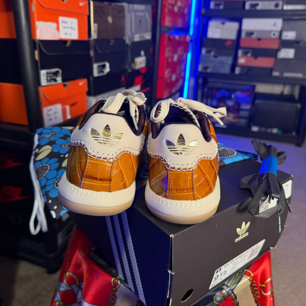 adidas Samba Millennium Wales Bonner Silver Metallic Yellow Croc