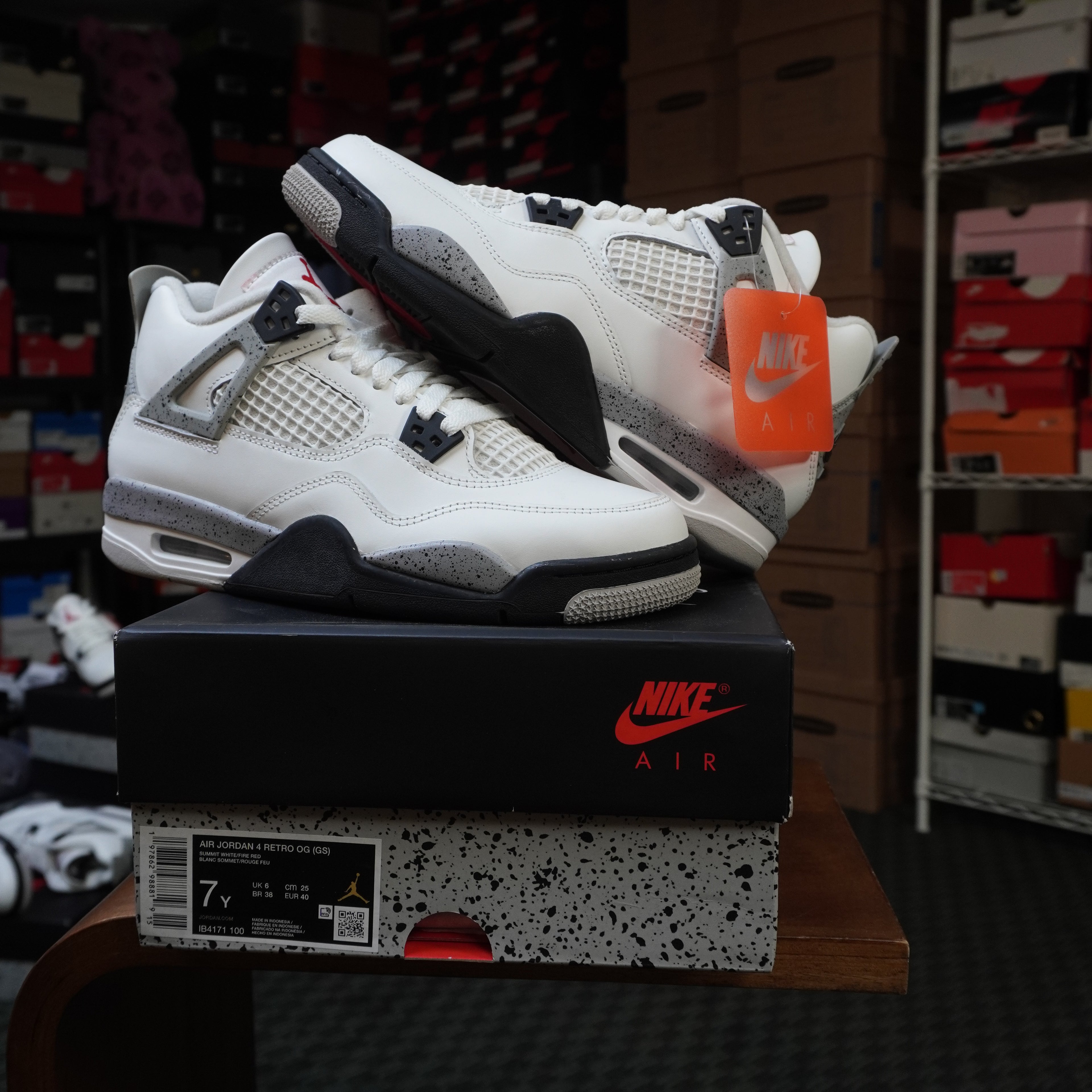 Jordan 4 Retro White Cement (2025) (GS)