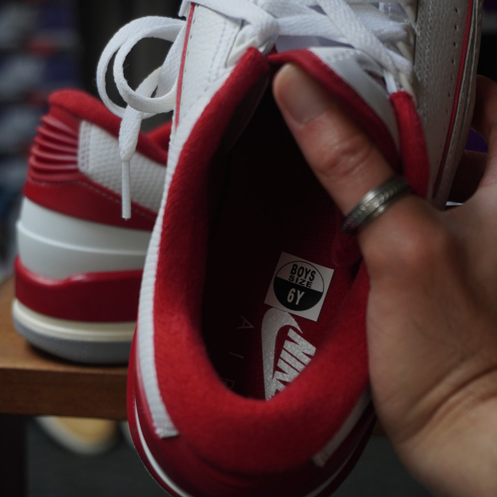 Jordan 2/3 White Varsity Red (GS)