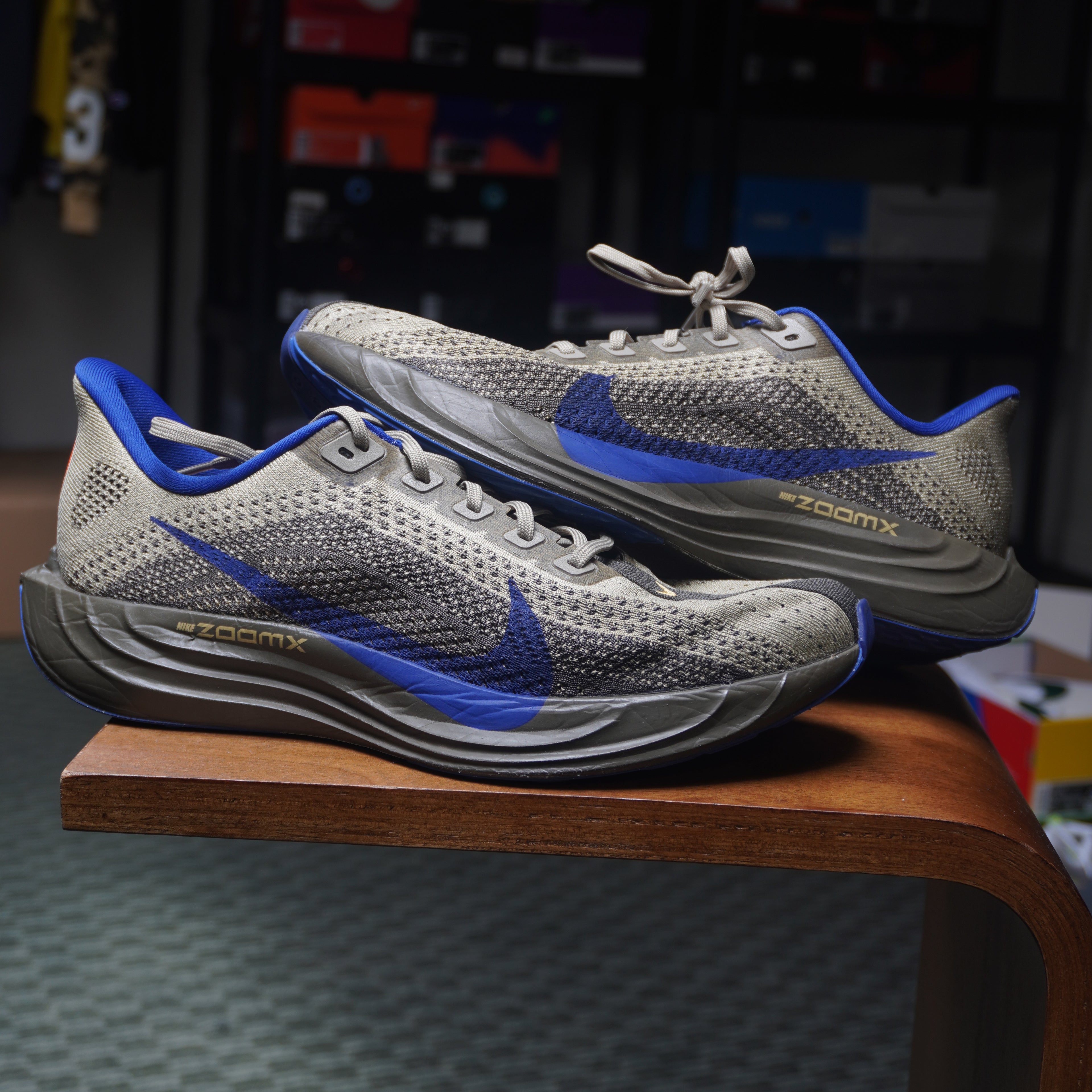 Nike ZoomX Pegasus Plus Cargo Khaki Neutral Olive Racer Blue Deep Royal Blue