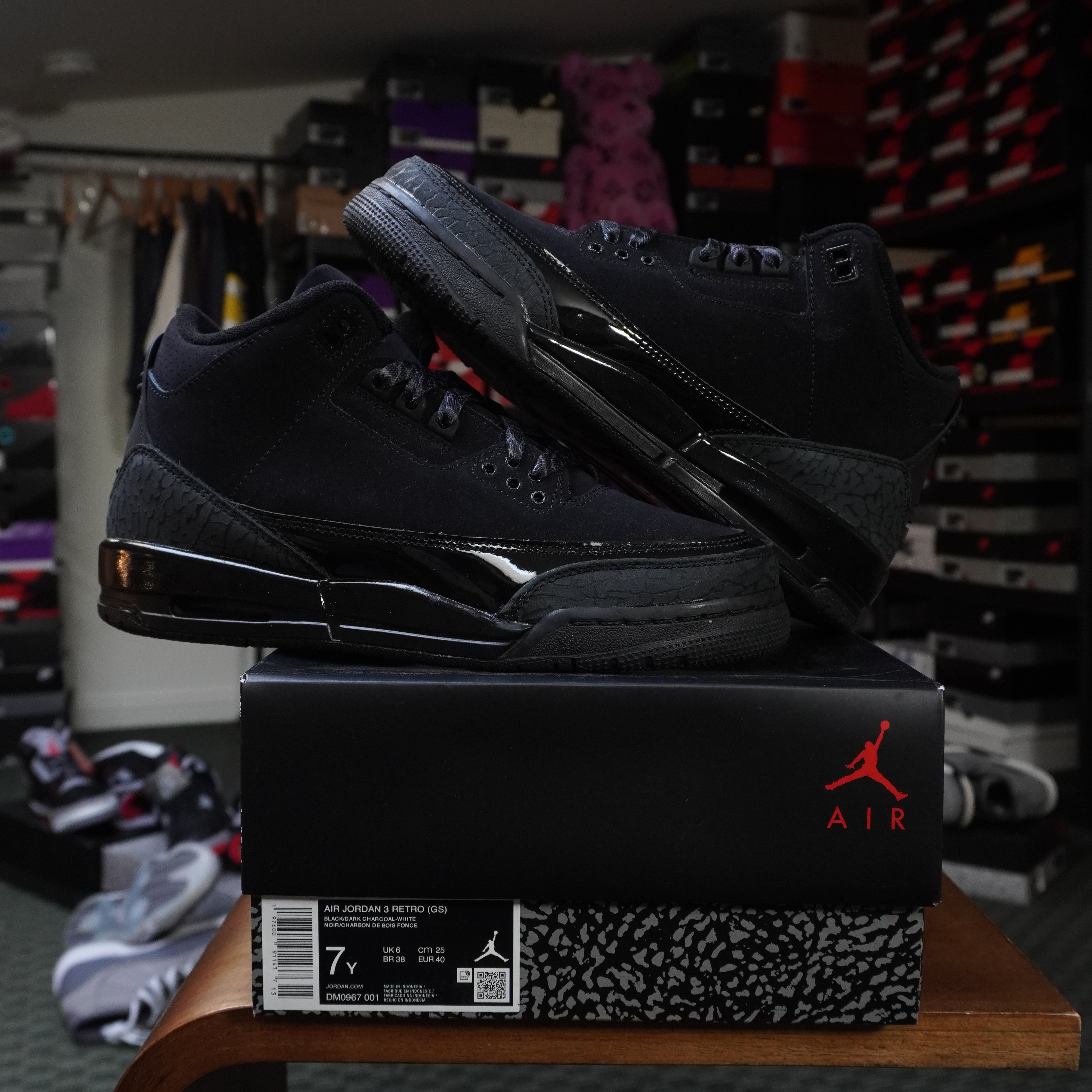 Jordan 3 Retro Black Cat (2025) (GS)
