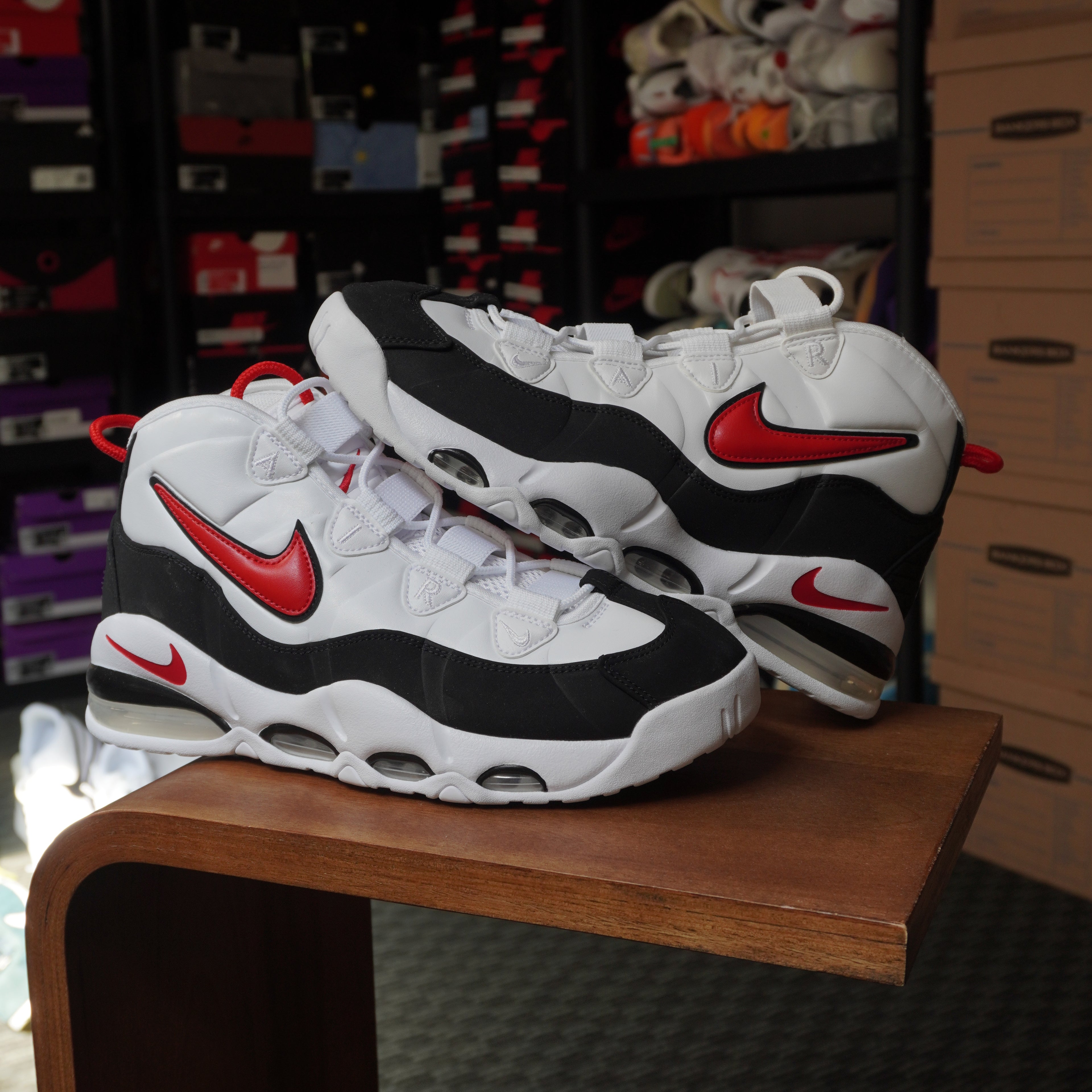 Nike Air Max Uptempo 95 White Red Black