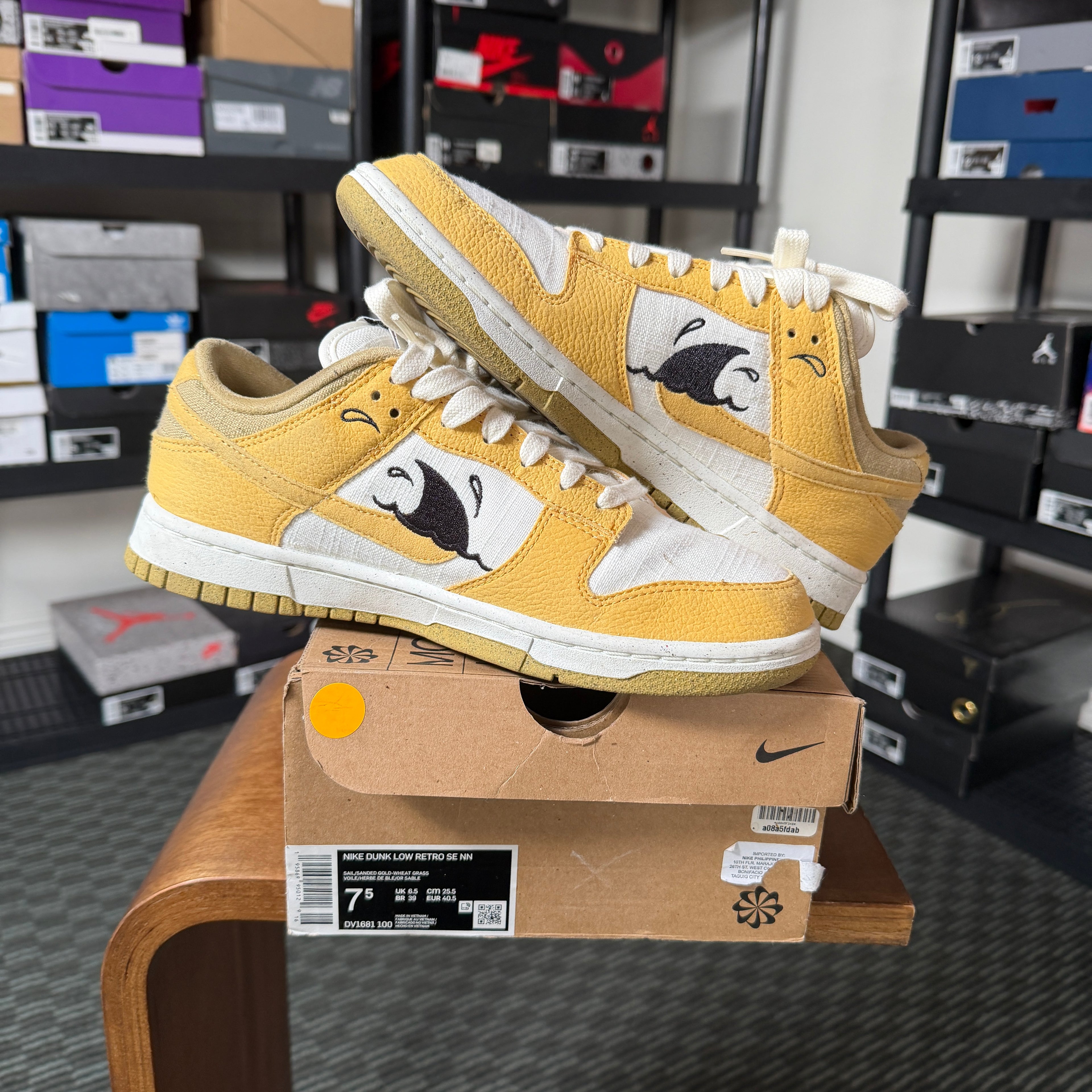 Nike Dunk Low Retro Sun Club Wheat Grass Orange