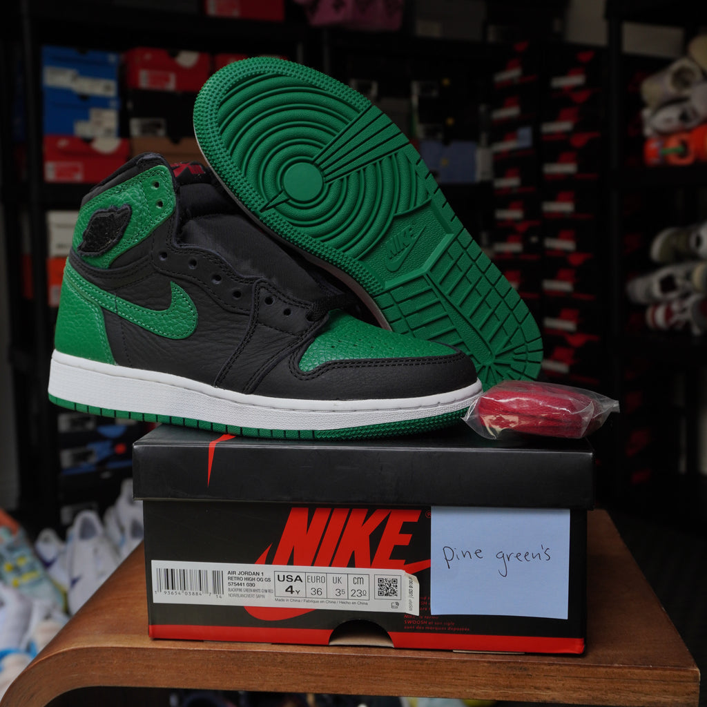 Jordan 1 Retro High Pine Green Black (GS)