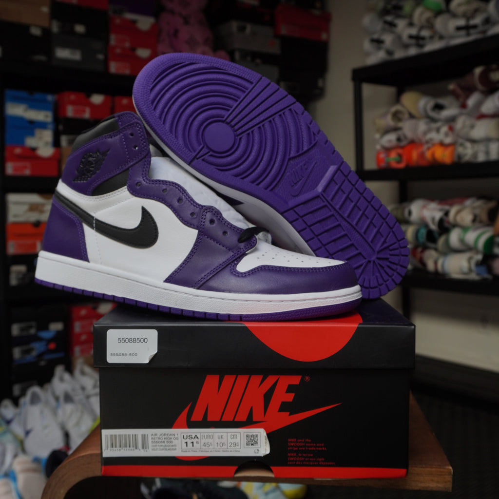 Jordan 1 Retro High Court Purple White