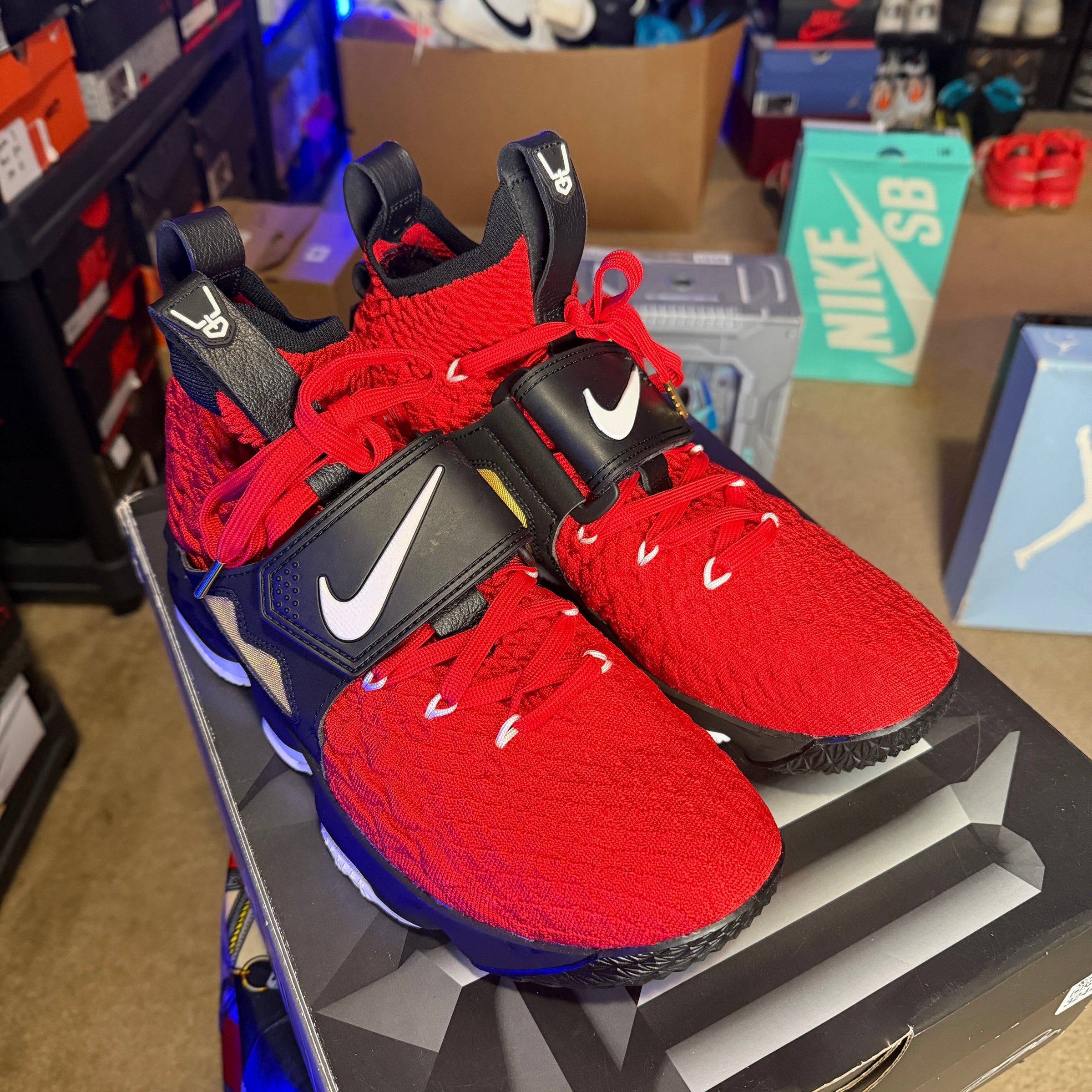 Nike LeBron 15 Red Diamond Turf
