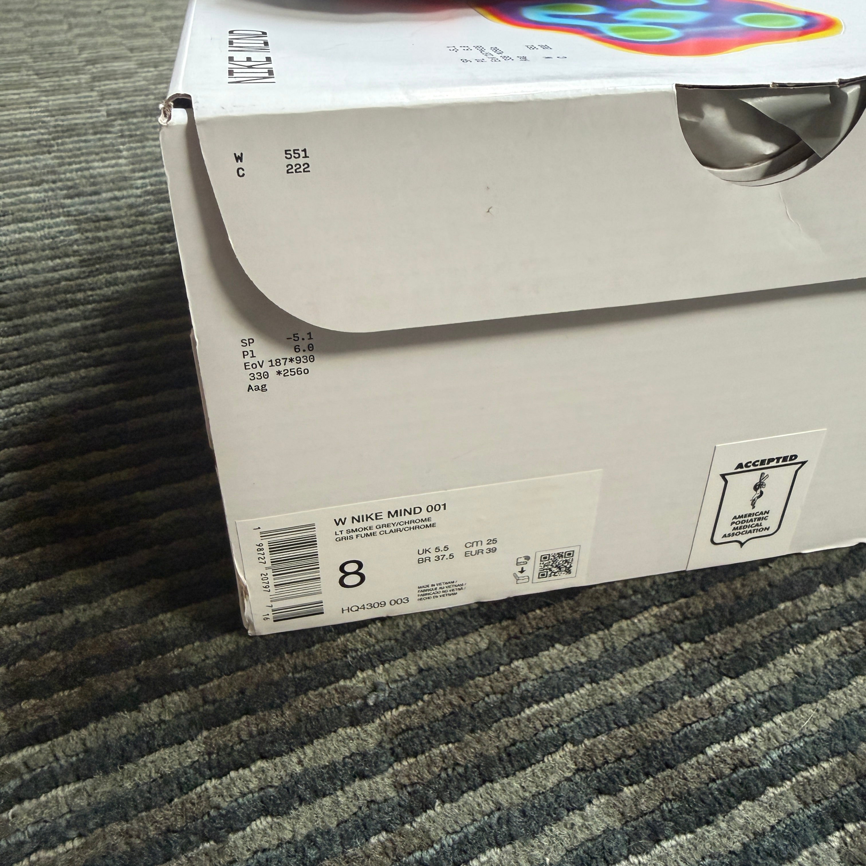 Nike Mind 001 Slide Light Smoke Grey (Women's)