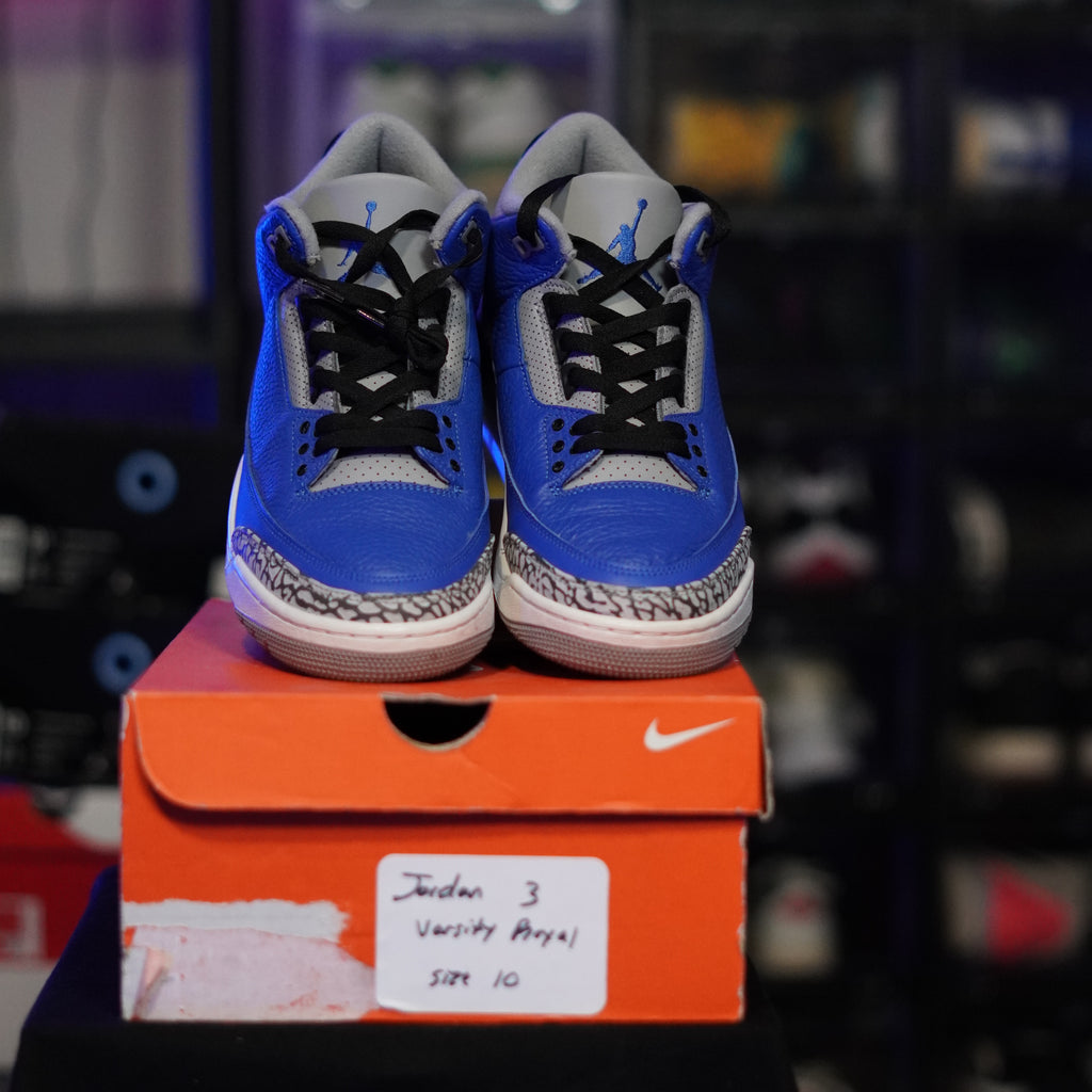 Jordan 3 Retro Varsity Royal Cement