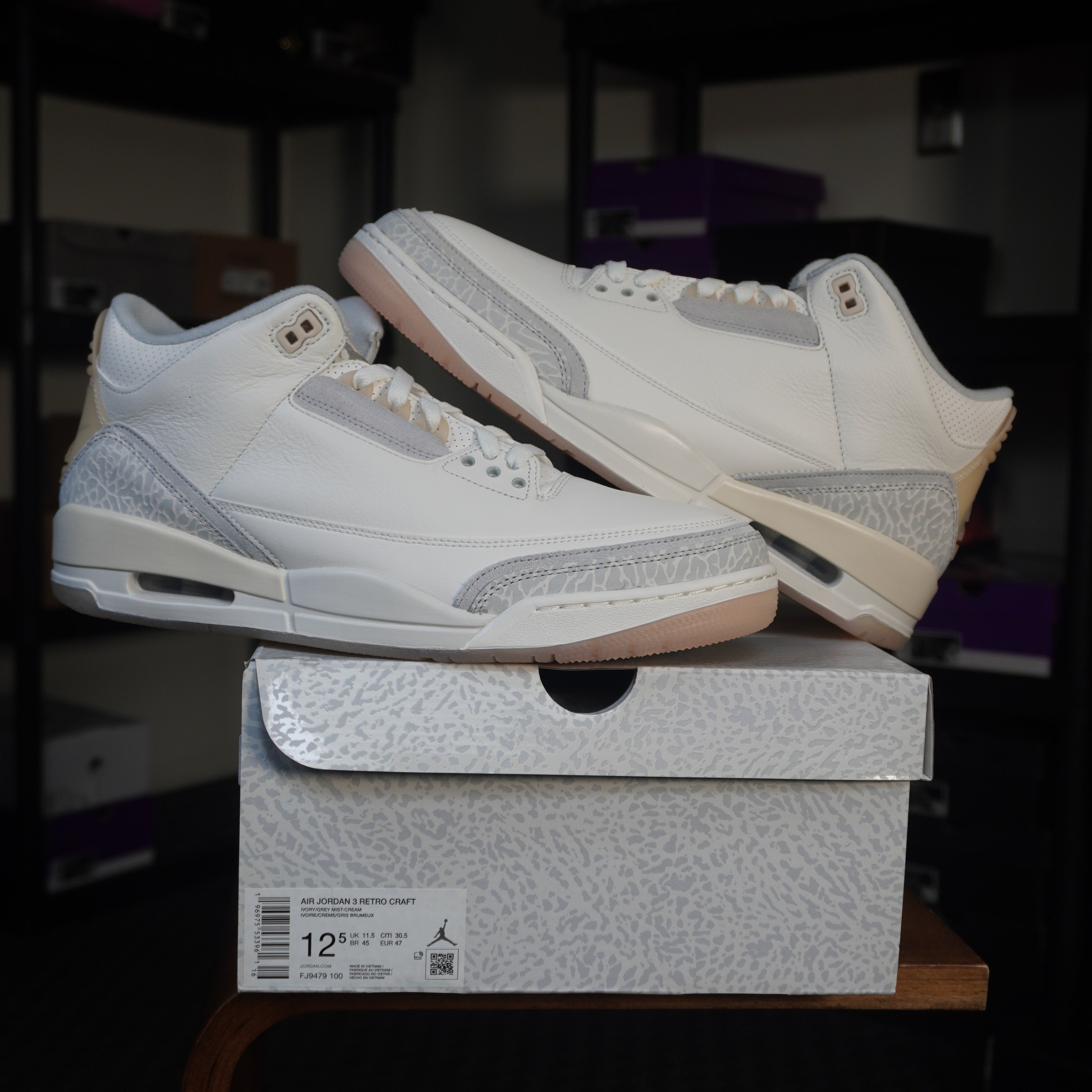 Jordan 3 Retro Craft Ivory