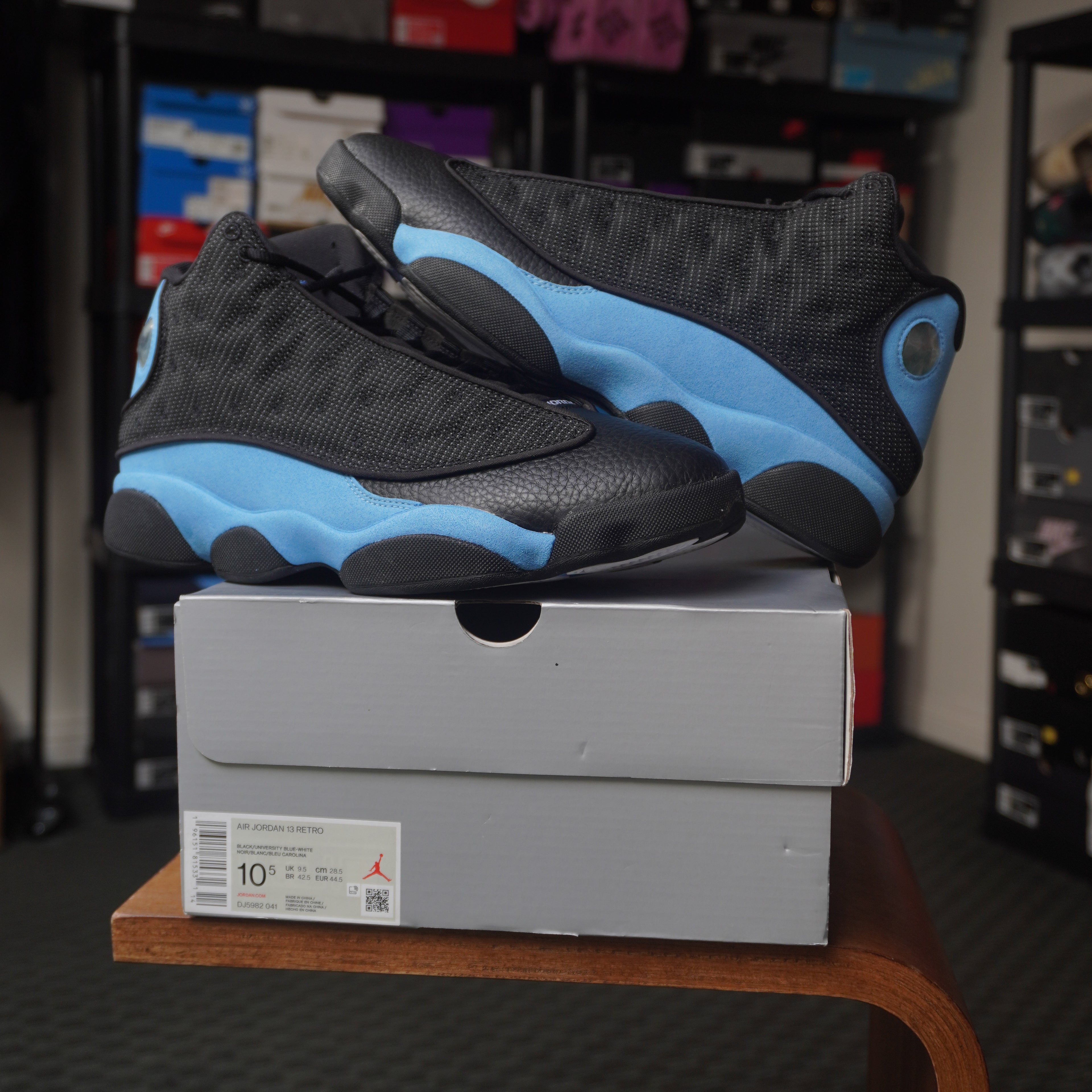 Jordan 13 Retro Black University Blue