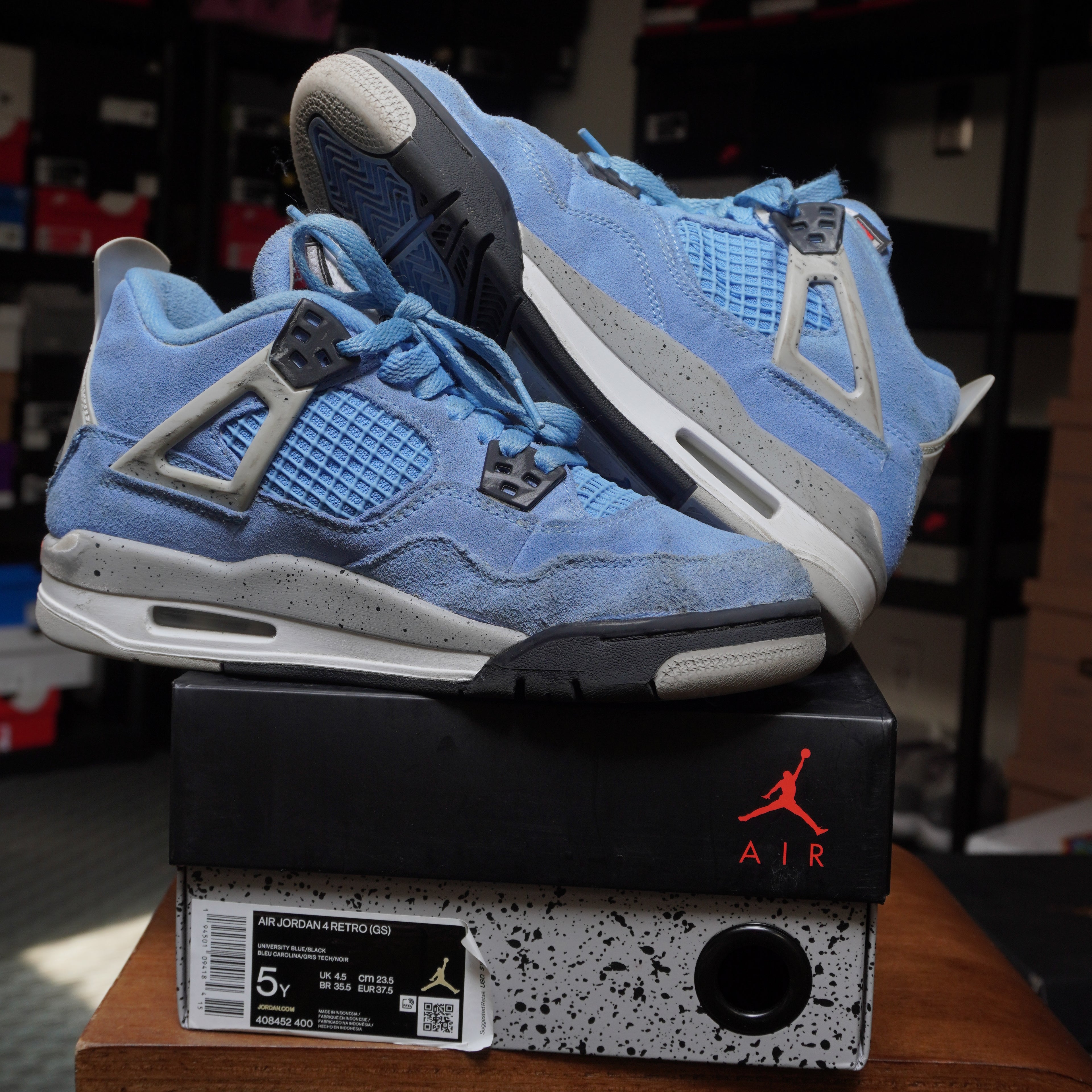 Jordan 4 Retro University Blue (GS)