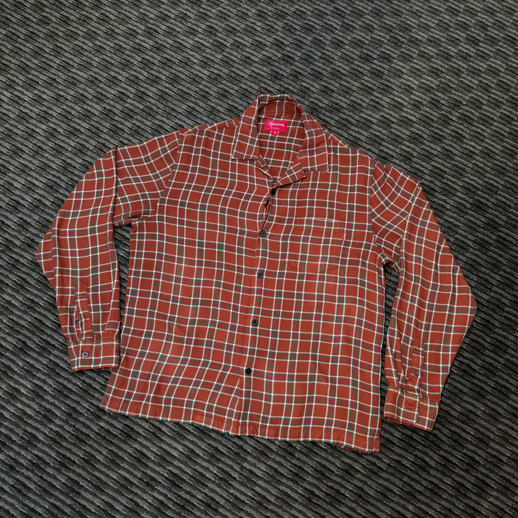 Supreme Plaid Rayon Button Up Shirt SS19