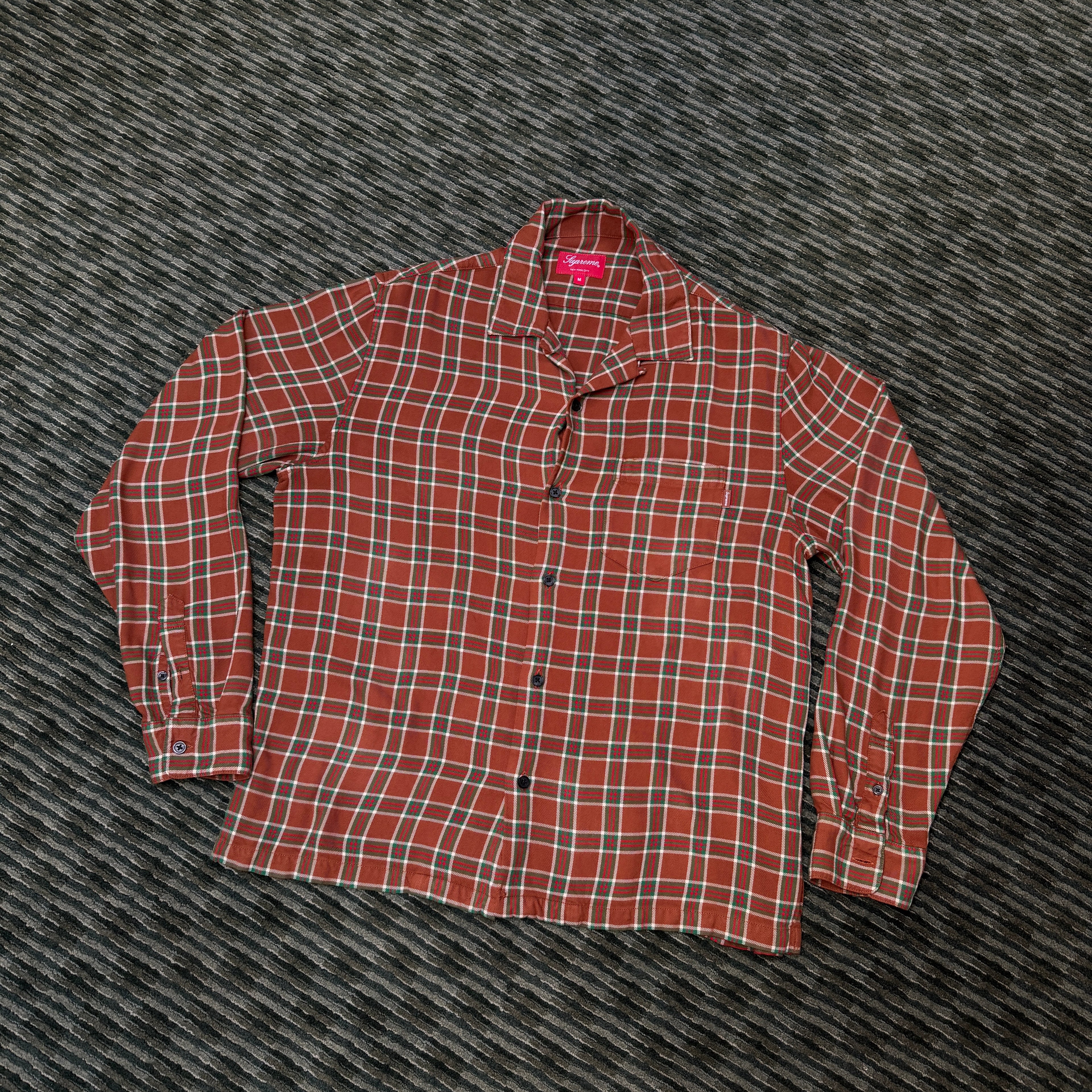 Supreme Plaid Rayon Button Up Shirt SS19