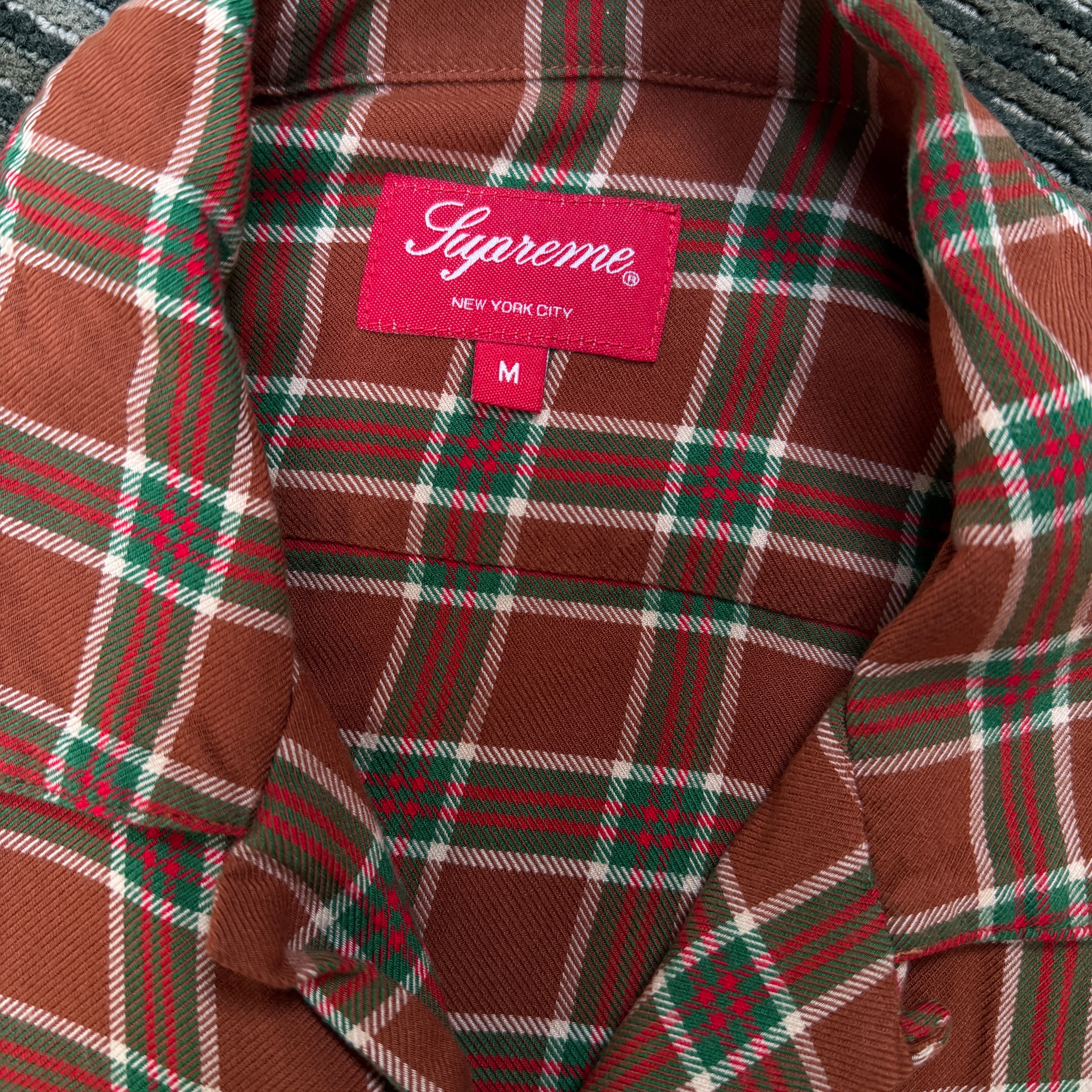 Supreme Plaid Rayon Button Up Shirt SS19