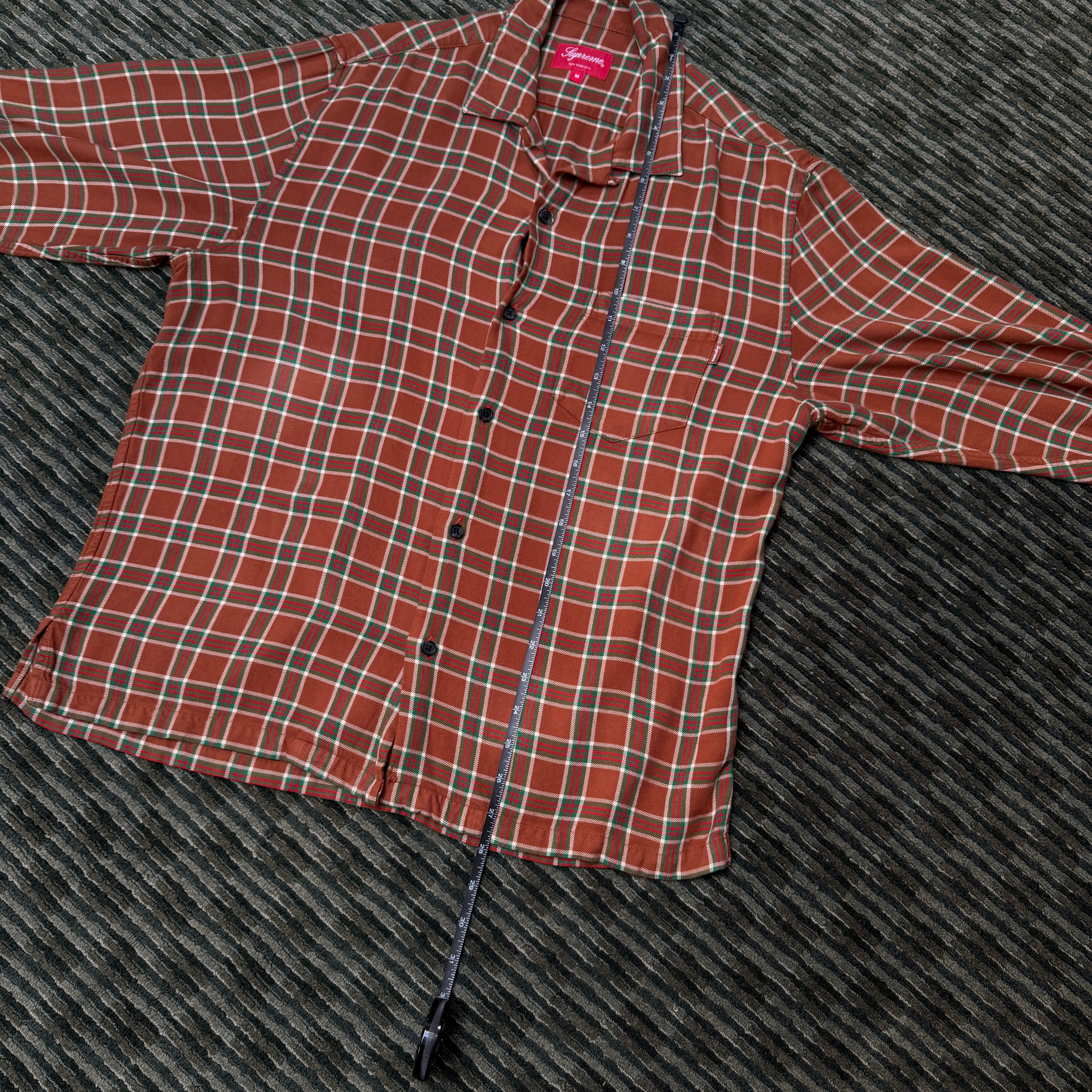 Supreme Plaid Rayon Button Up Shirt SS19