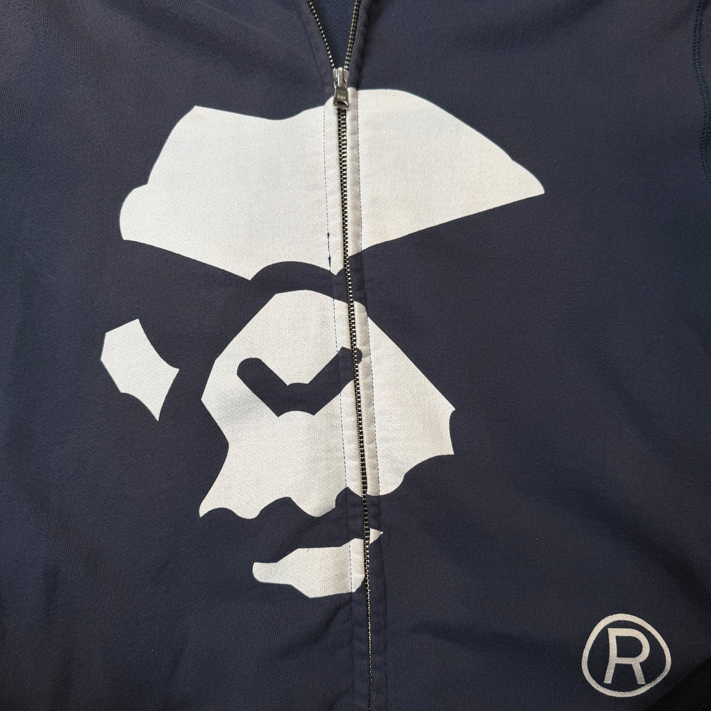 A Bathing Ape Bape Mad Face Full Zip Navy