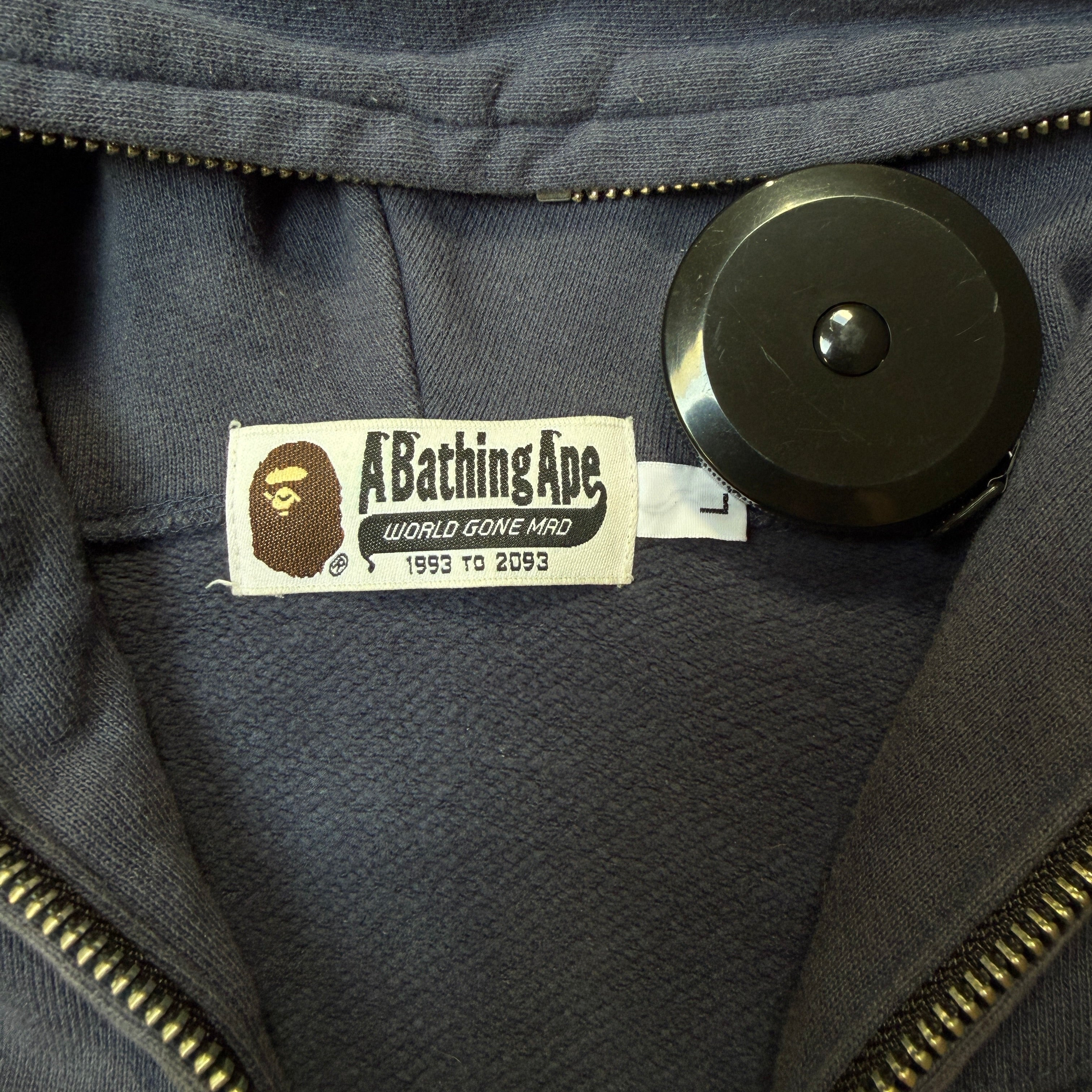 A Bathing Ape Bape Mad Face Full Zip Navy