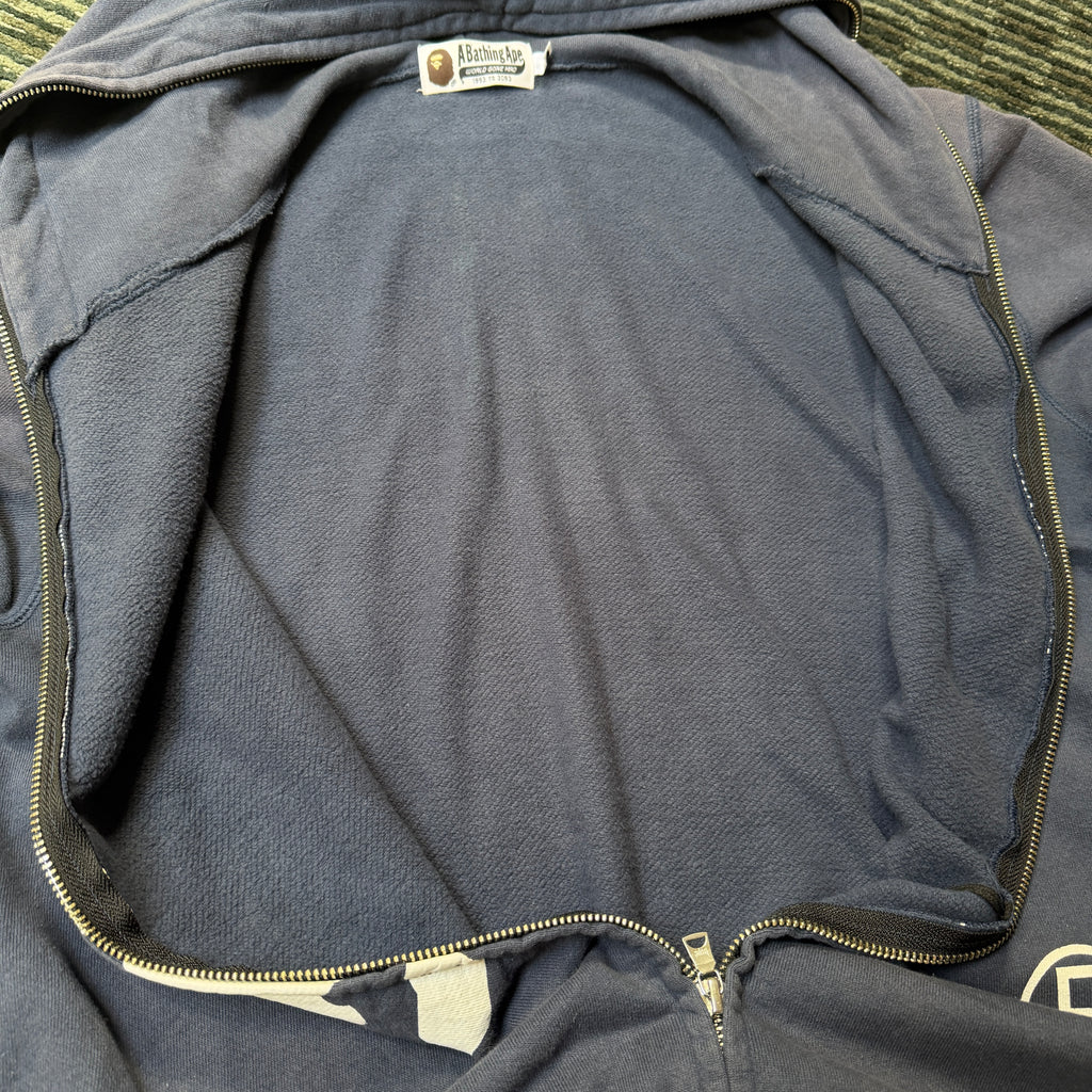A Bathing Ape Bape Mad Face Full Zip Navy