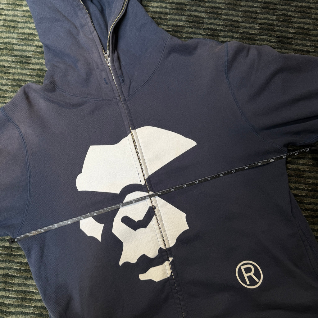 A Bathing Ape Bape Mad Face Full Zip Navy