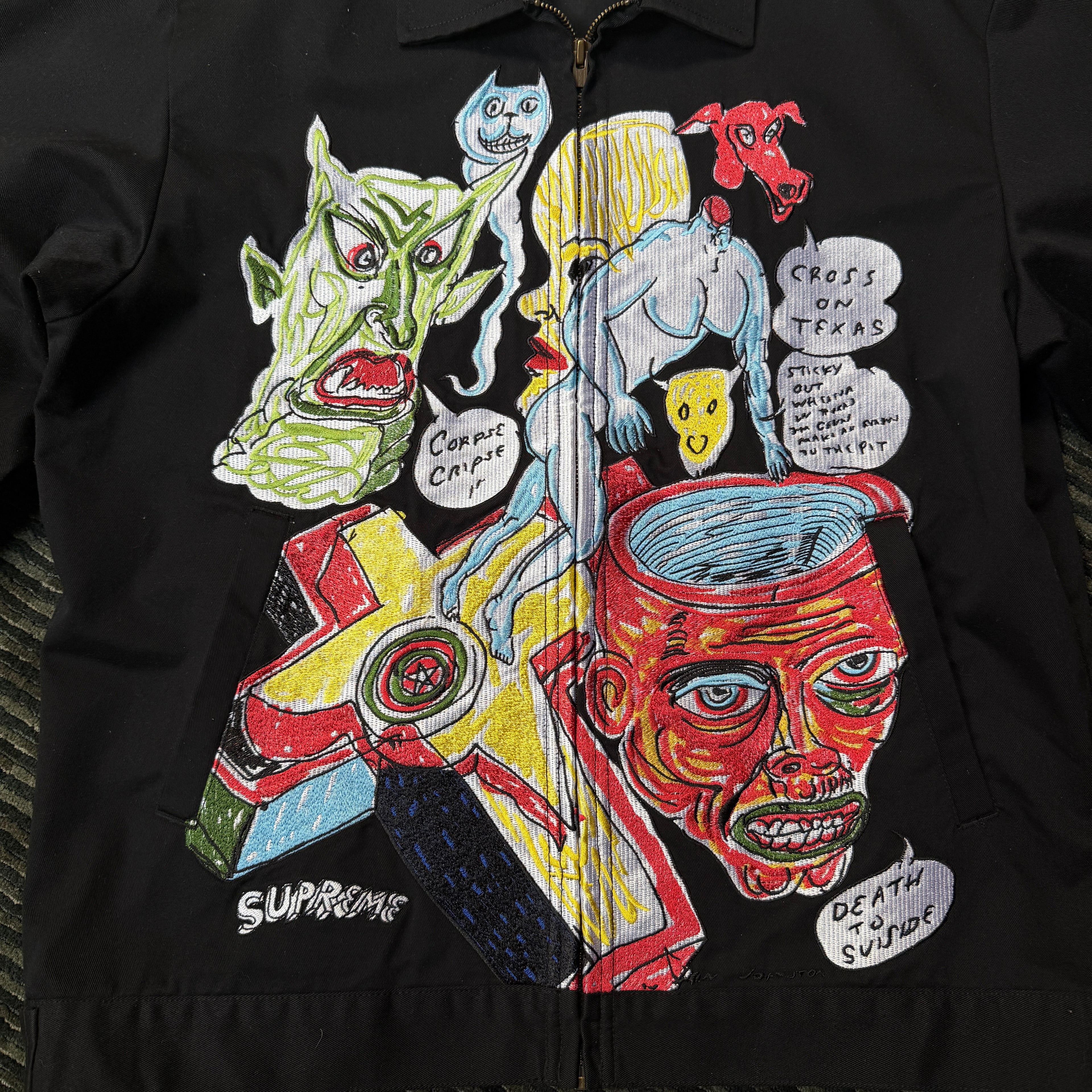 Supreme Daniel Johnston Embroidered Work Jacket