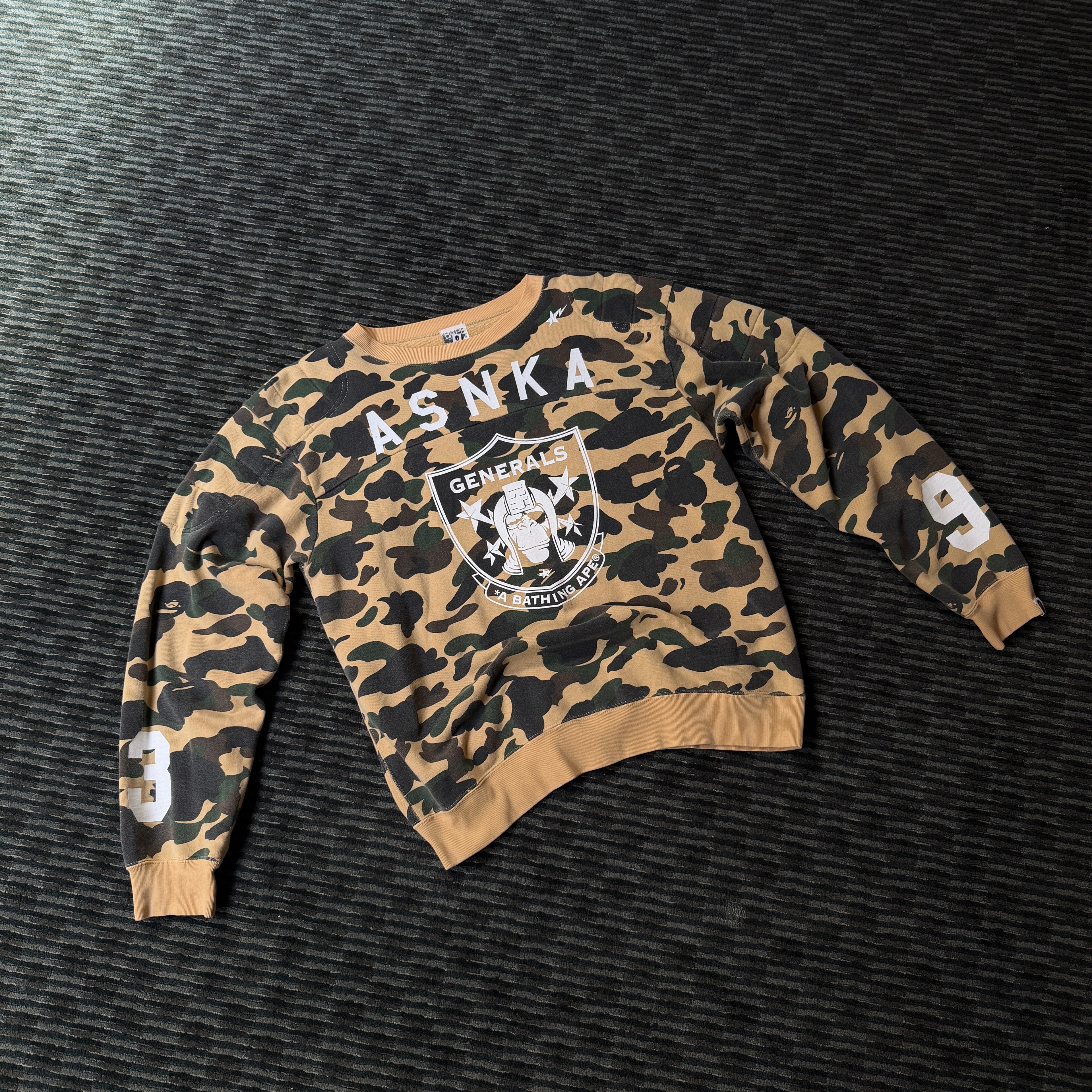 Vintage Bape 1st Camo Generals Crewneck
