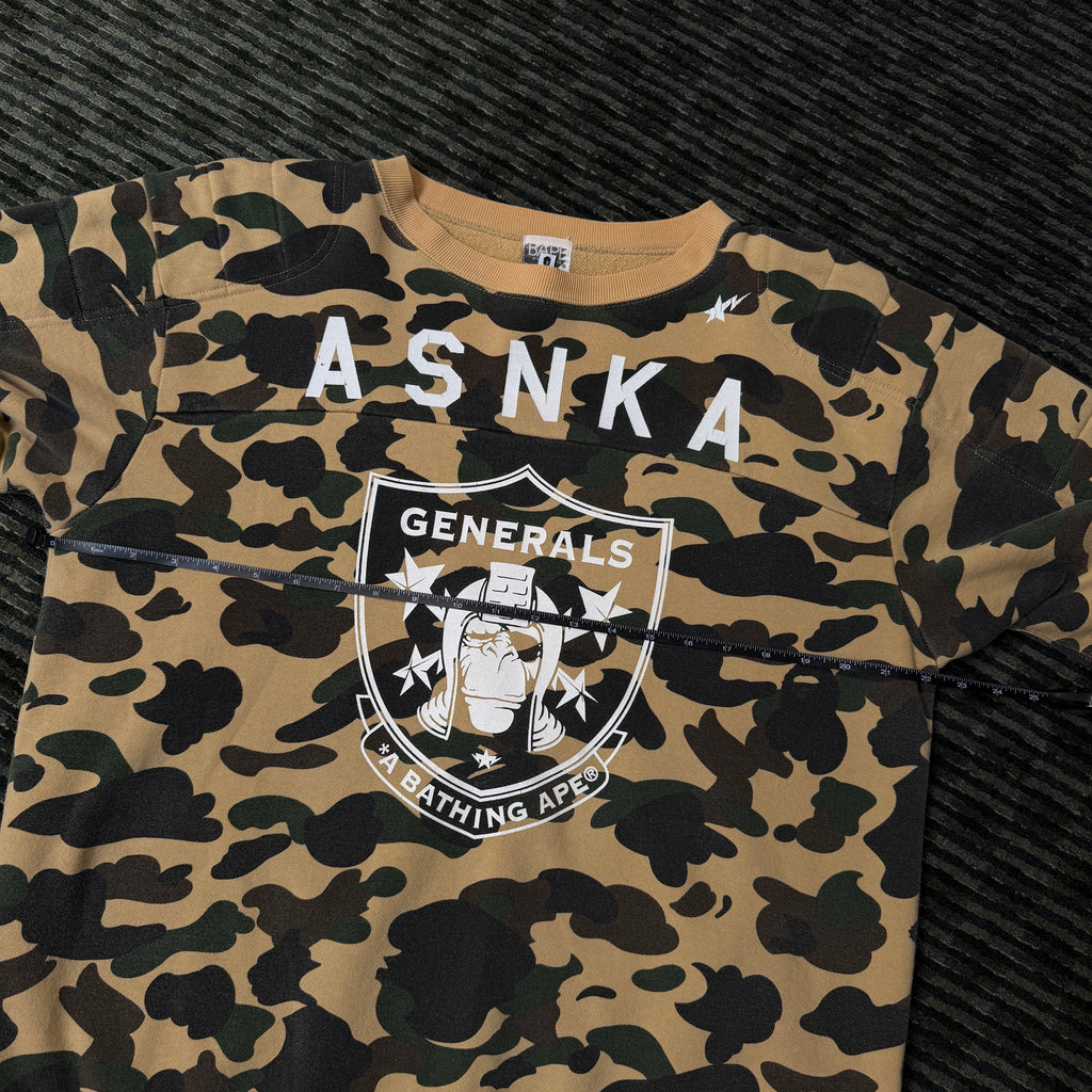 Vintage Bape 1st Camo Generals Crewneck