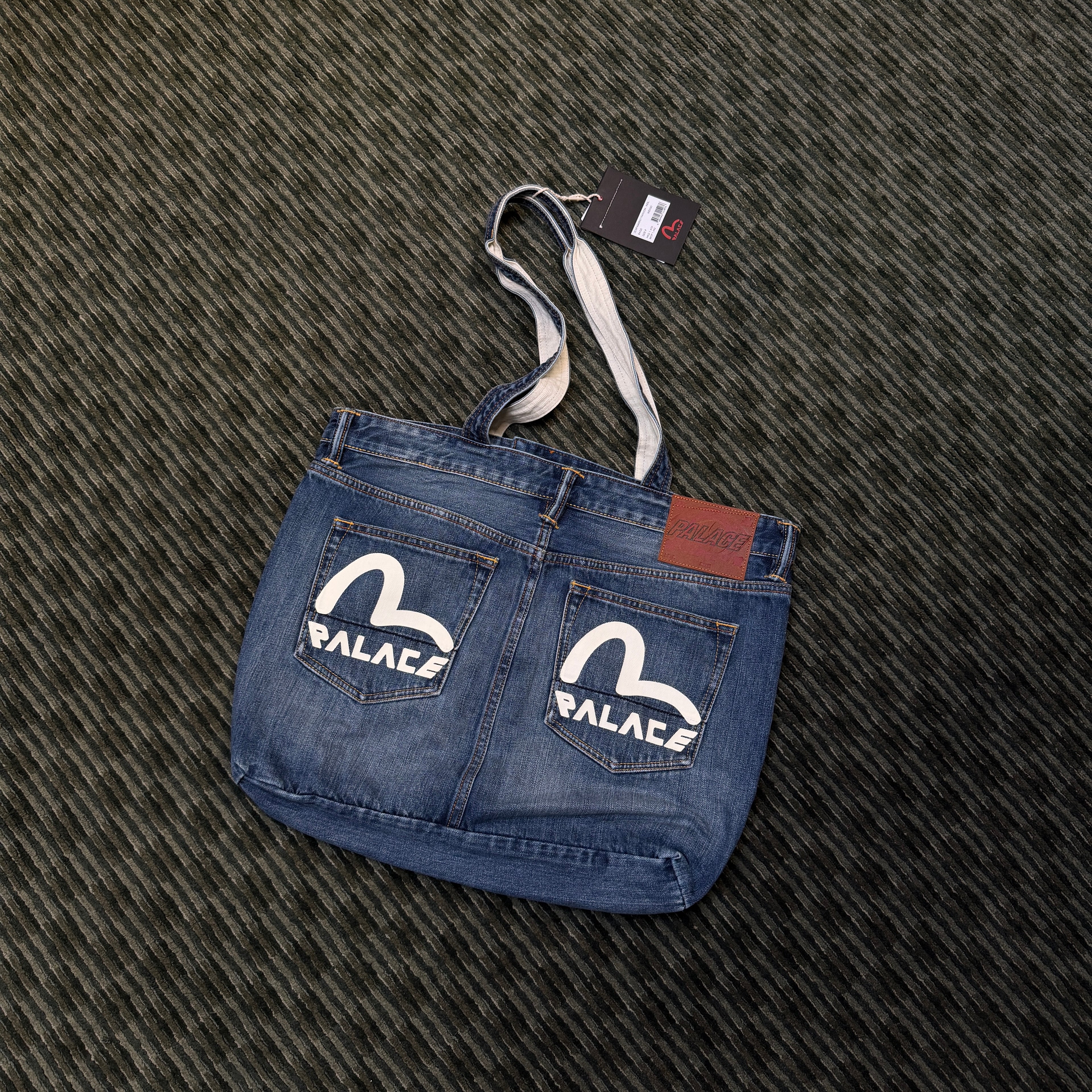 Palace x Evisu Denim Tote Bag