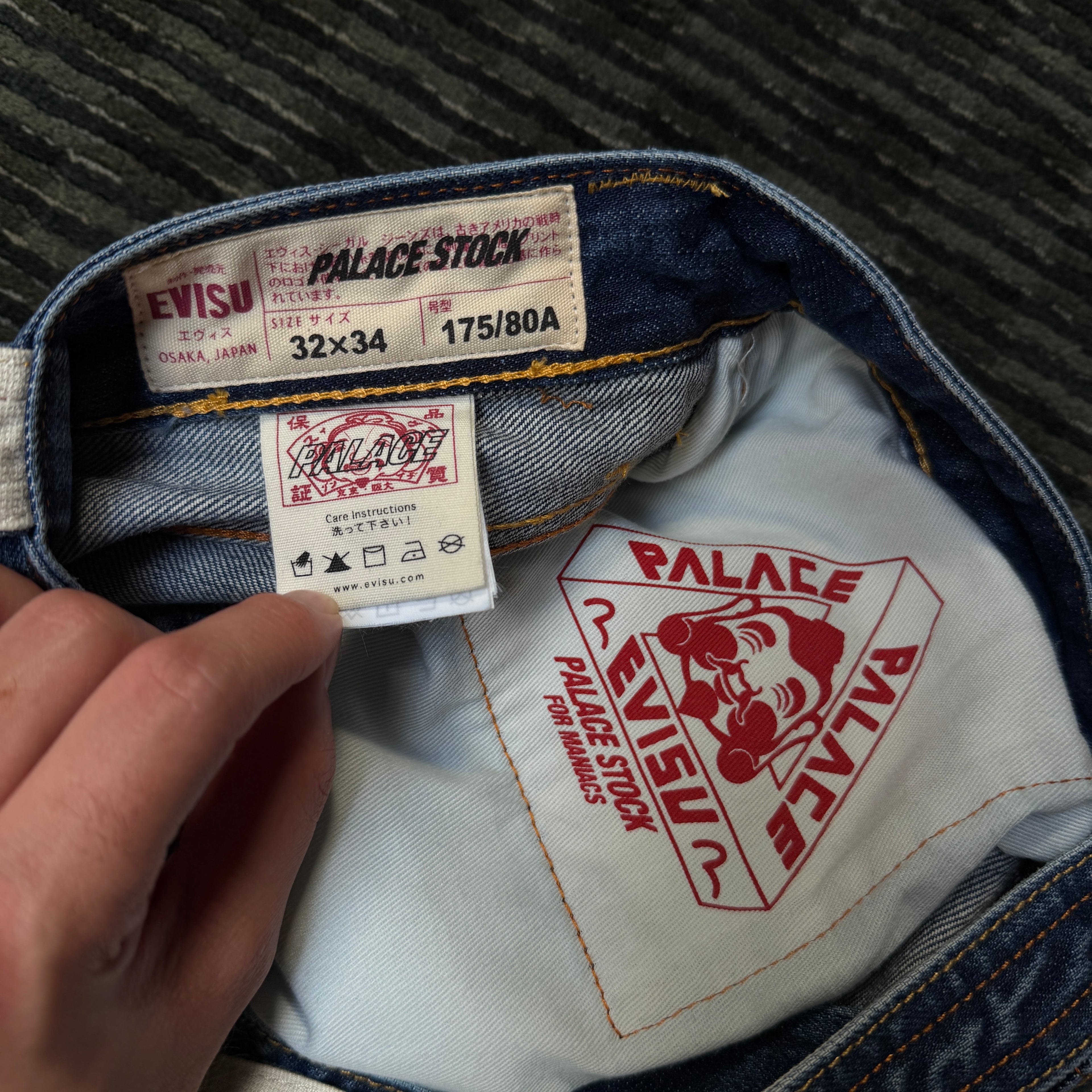 Palace x Evisu Denim Tote Bag