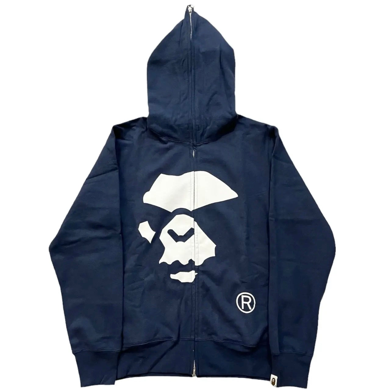 A Bathing Ape Bape Mad Face Full Zip Navy – Sneakorhead